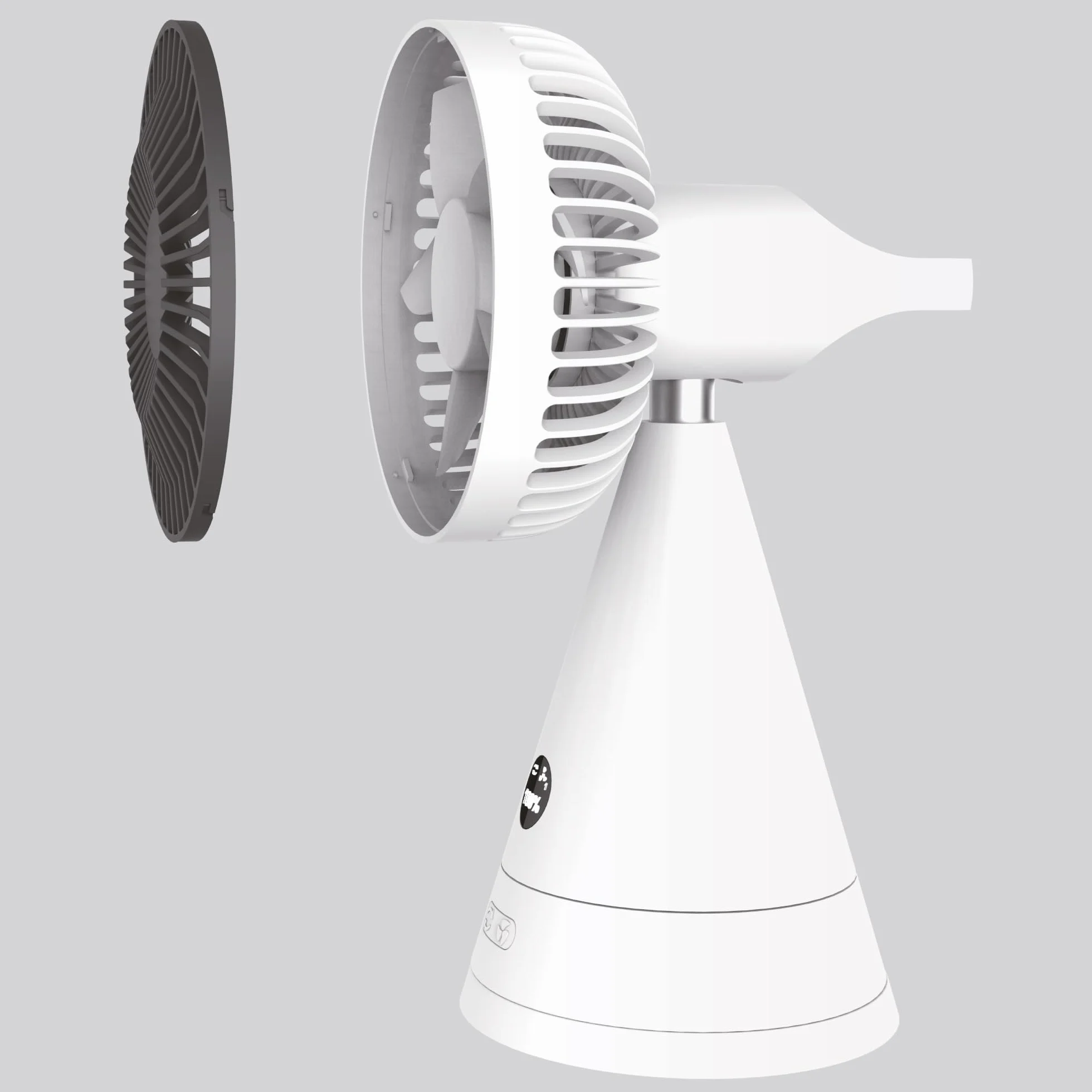 VITAMMY DREAM DESK FAN ŻÓŁTY Mini wentylator biurkowy USB, 4000 mAh