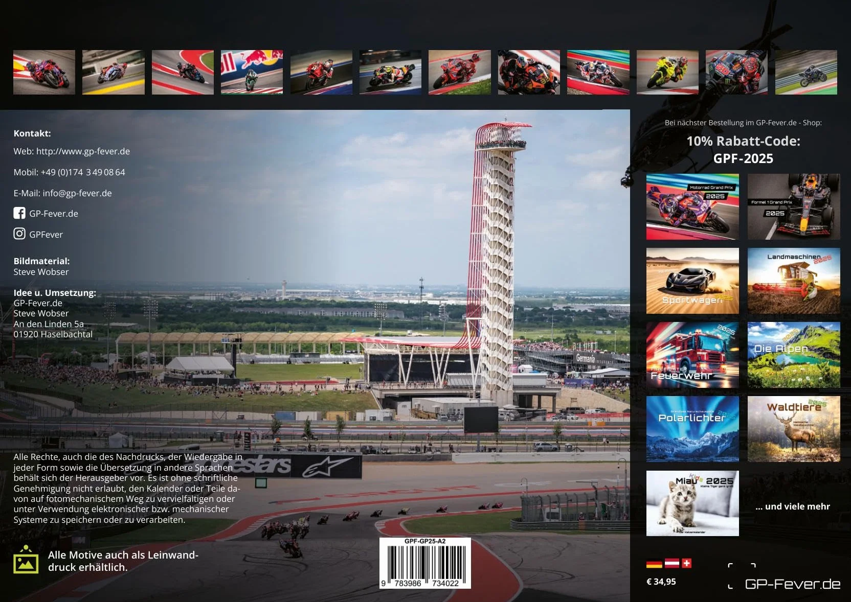 Motorrad Grand Prix 2025 - Kalender | MotoGP DIN A2: Der Wandkalender für alle Zweirad-Verrückten und Fans der MotoGP für das Jahr 2025 im extragroßen Format DIN A2 (ca. 60 x 42 cm)!