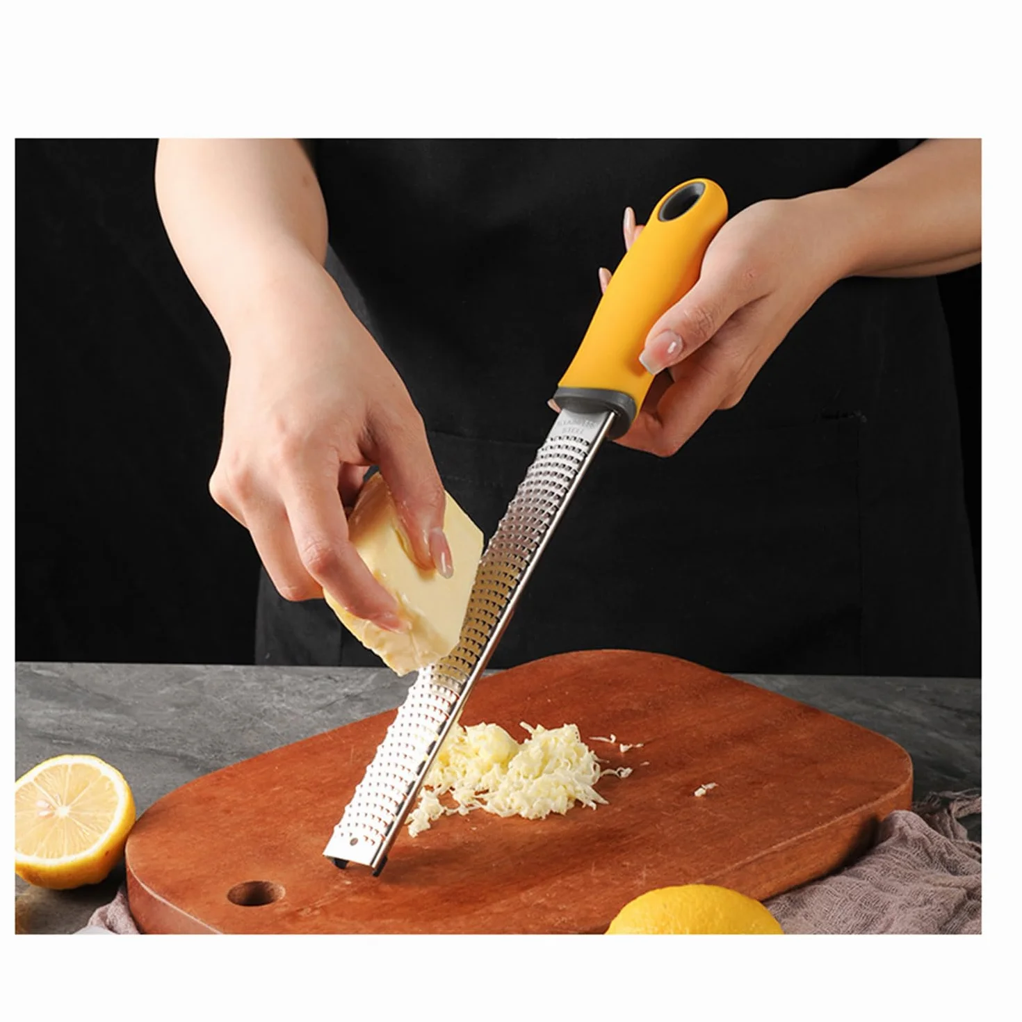 Łyżka do sera cytrynowego, do sera, cytryny, imbiru, garlic, parmezanu, czekolady, warzyw, owoców (czarny)
