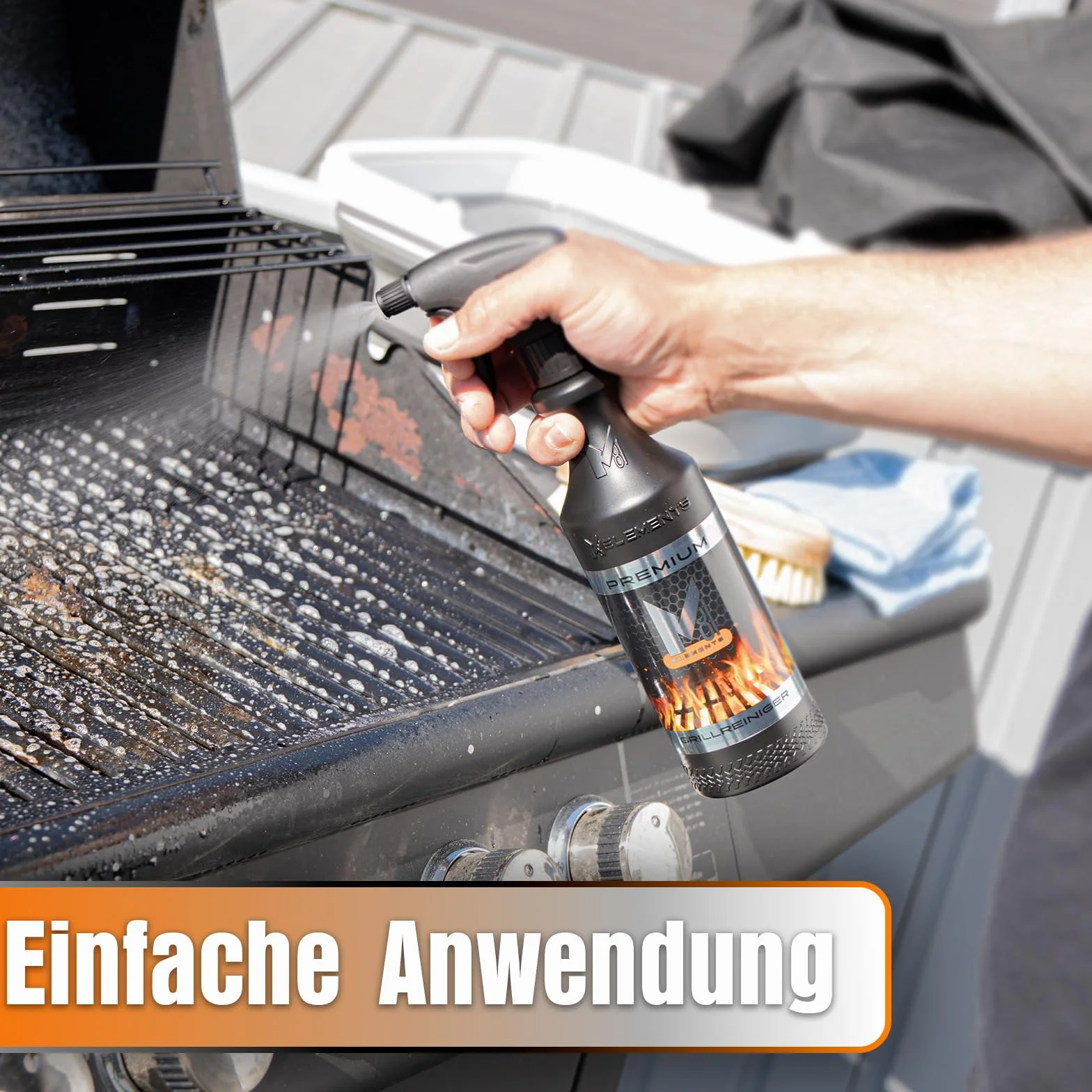 Środek do czyszczenia grilla premium do BBQ | grilla | grilla gazowego | piekarnika | rusztu do grillowania i kominka | grilla opalanego węglem | środek do czyszczenia piekarnika