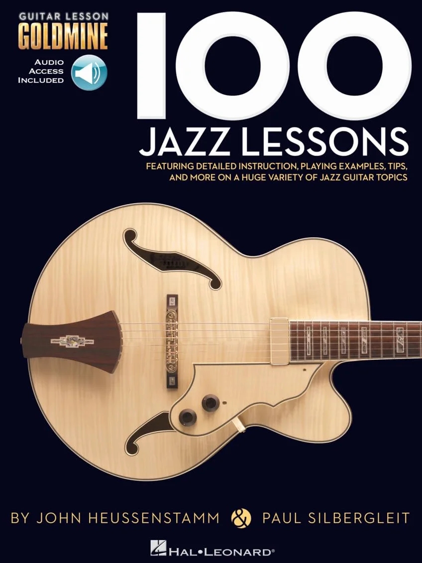 100 jazz lessons guitare +cd: Guitar Lesson Goldmine Series