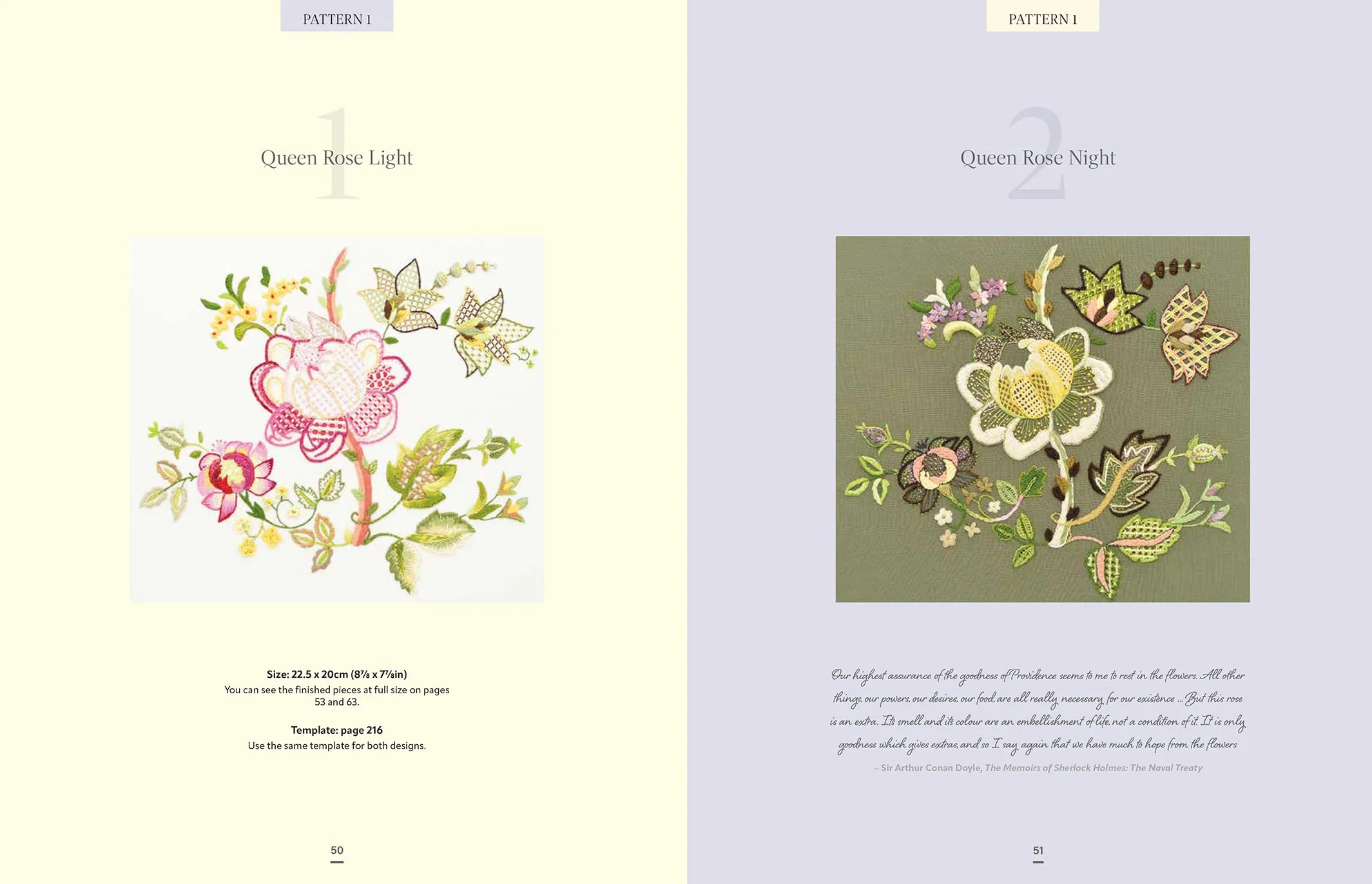 Contrast in Crewel Embroidery: Modern Designs Stitched on Light and Dark