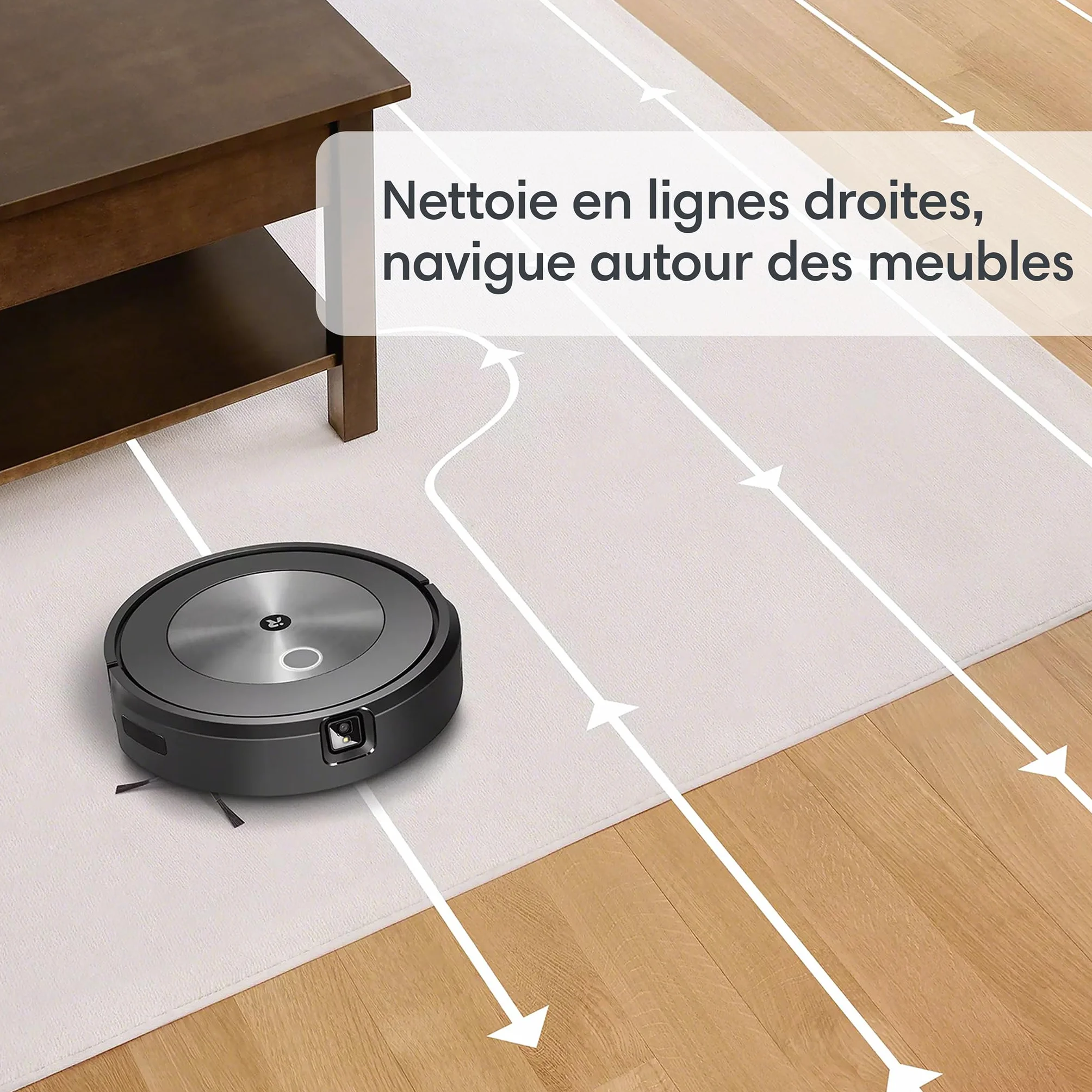 iRobot Roomba Combo j5+ (j5576) Robot odkurzający z łącznością Wi-Fi z funkcją automatycznego usuwania brudu i zasysaniem podnoszącym oraz 2 gumowymi szczotkami głównymi do wszystkich powierzchni