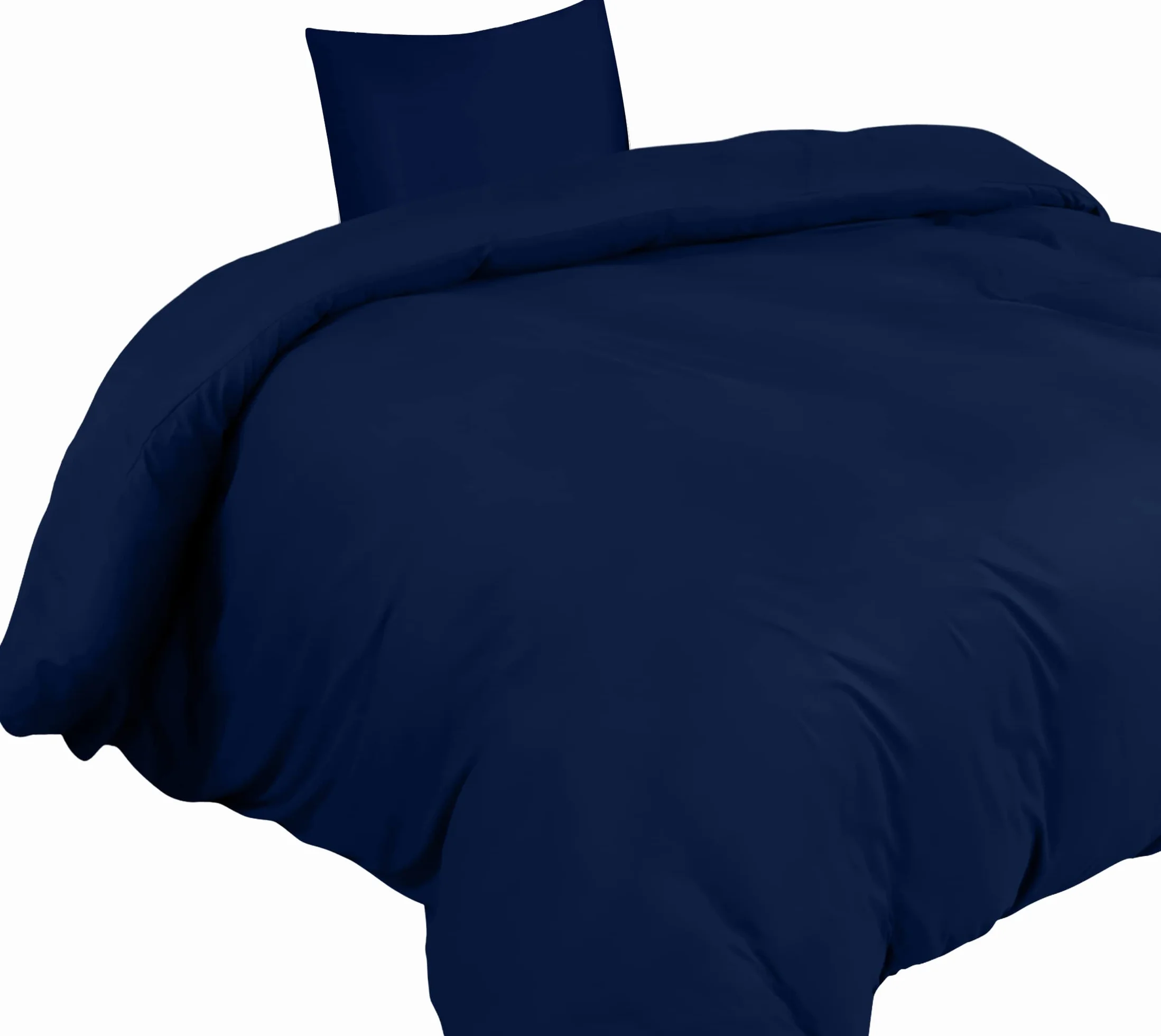 Utopia Bedding Zestaw Poszewek Na Kołdrę - Mikrofibra Poliestrowa Poszwa Na Kołdrę 135x200 cm + 1 Poszewka Na Poduszkę 80x80 cm - Granatowy