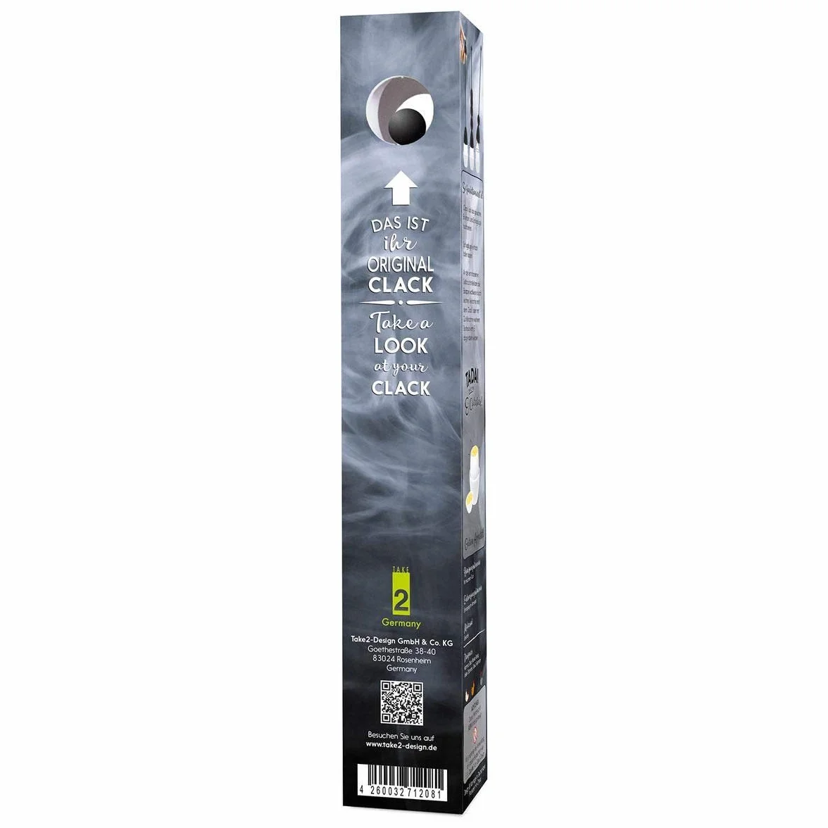 Clack otwieracz do jajek Black Edition, matowy czarny, silikonowa kulka czarna