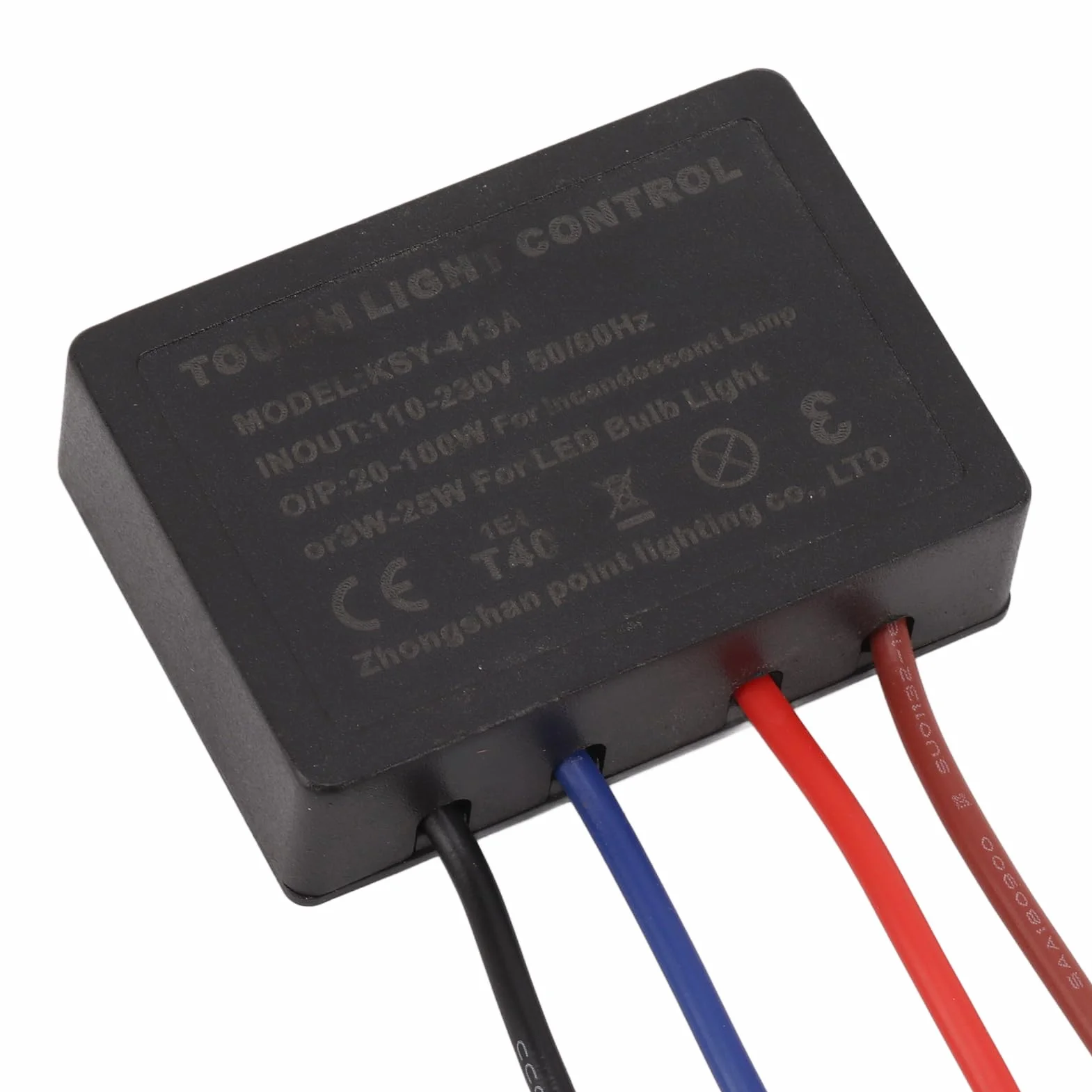 3-kierunkowy ściemniacz z Czujnikiem Dotykowym, Dotykowy Włącznik Lampy z Zapasowym Czujnikiem, do żarówek LED 15W-80W 110-230V