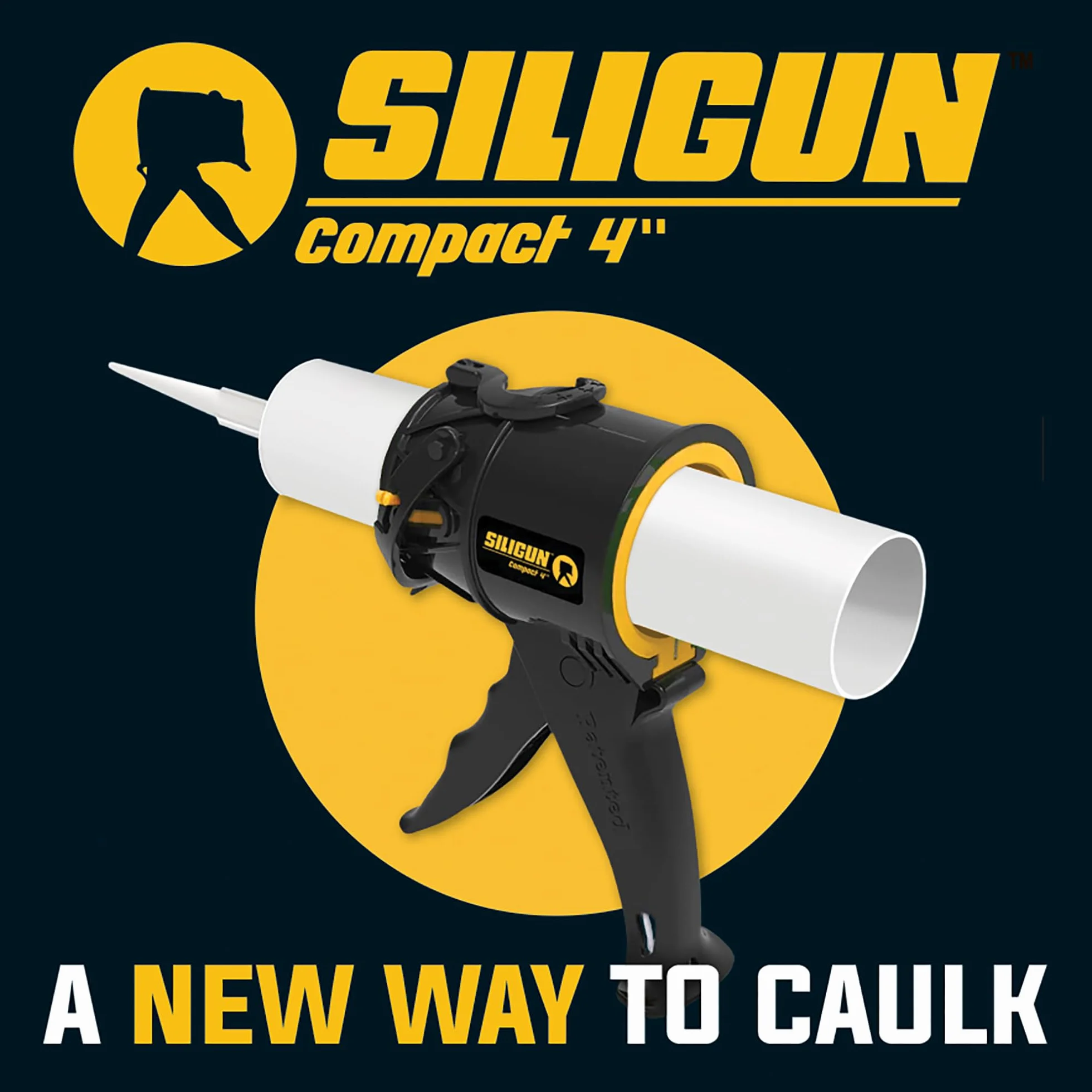 Pistolet SILIGUN Clipper - niekapiący pistolet uszczelniający - opatentowana nowa i innowacyjna konstrukcja - lekka rama z ABS - do najmniejszych i największych stanowisk pracy (1)