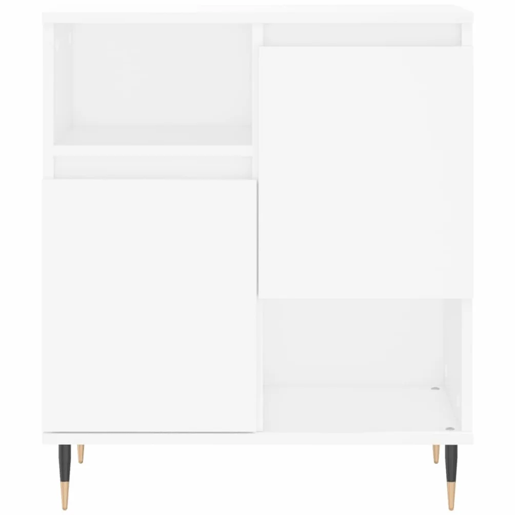vidaXL Komoda, biała, 60x35x70 cm, materiał drewnopochodny, komoda, szafka kuchenna, szafka boczna, kredens, szafka do przedpokoju, kredens do jadalni