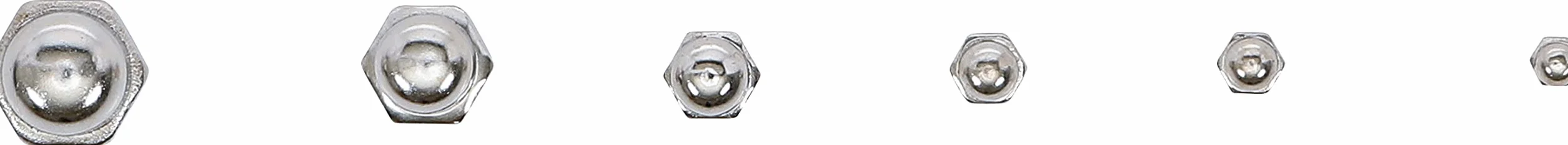 BGS 14130 | Zestaw nakrętek kołpakowych | 150 szt.