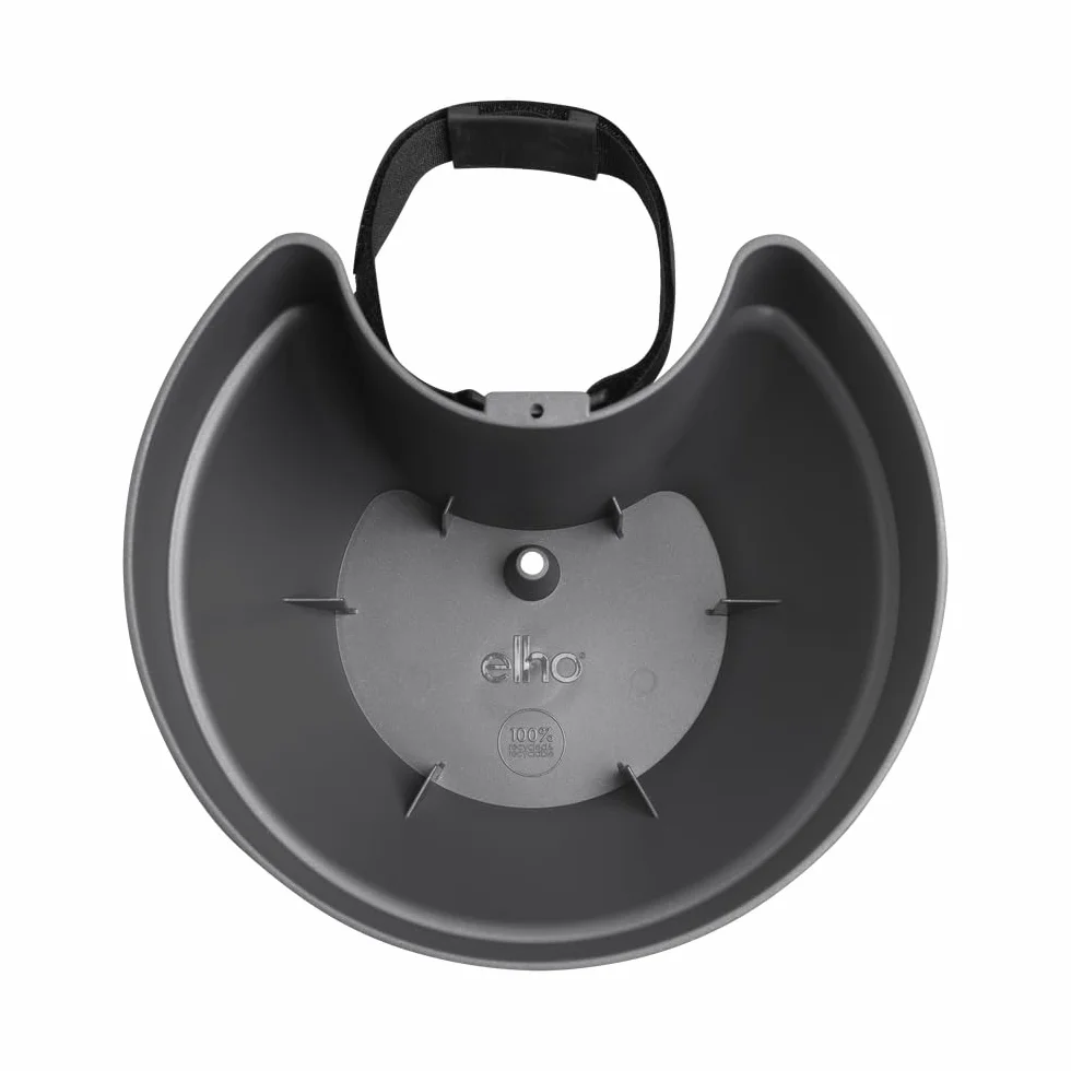 elho Vibia Campana Rura odpływowa Clicker 40, doniczka na kwiaty do użytku na zewnątrz, Ø 21,6 x wys. 16,3 cm, czarny/antracyt