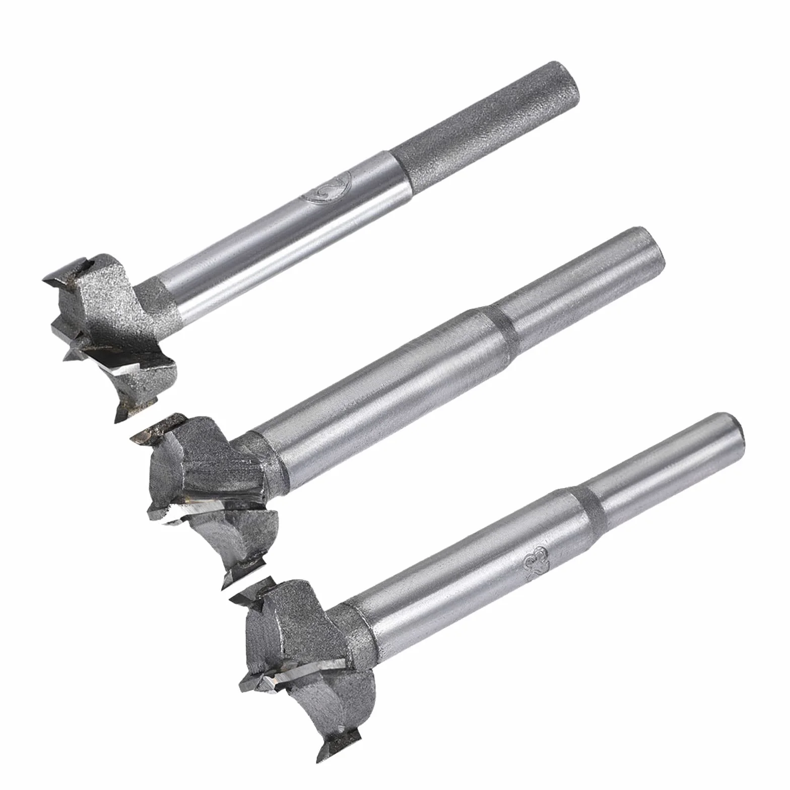 QUARKZMAN 21 mm 22 mm 23 mm śred. Wiertło Forstner x 1 zestaw otwornic do drewna do wiercenia w drewnie, obróbki drewna, [odcień srebrny, końcówka ze stopu twardego metalu]