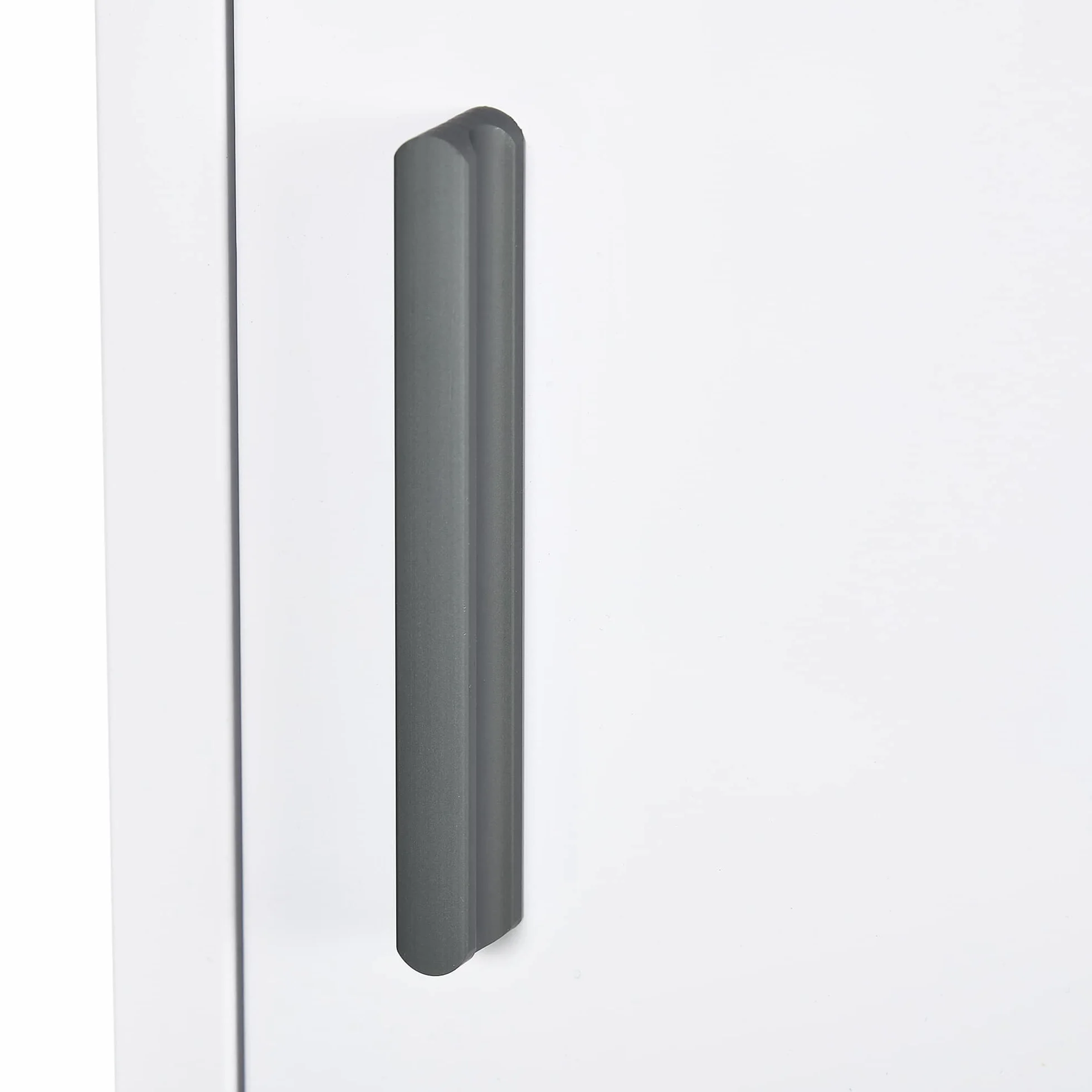kleankin Szafka na lekarstwa, apteczka z 3 przegródkami wewnętrznymi, szafka na leki z zamknięciem magnetycznym, szafka na leki z uchwytem, stal, biała, 30 x 12 x 60 cm