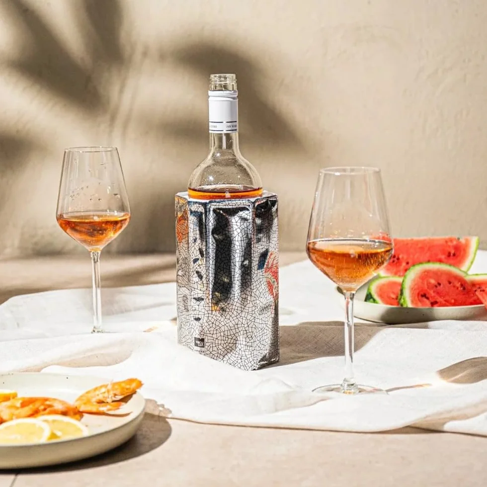 Vacu Vin Rapid Ice Wine Cooler Chłodziarka Do Wina, Srebrny