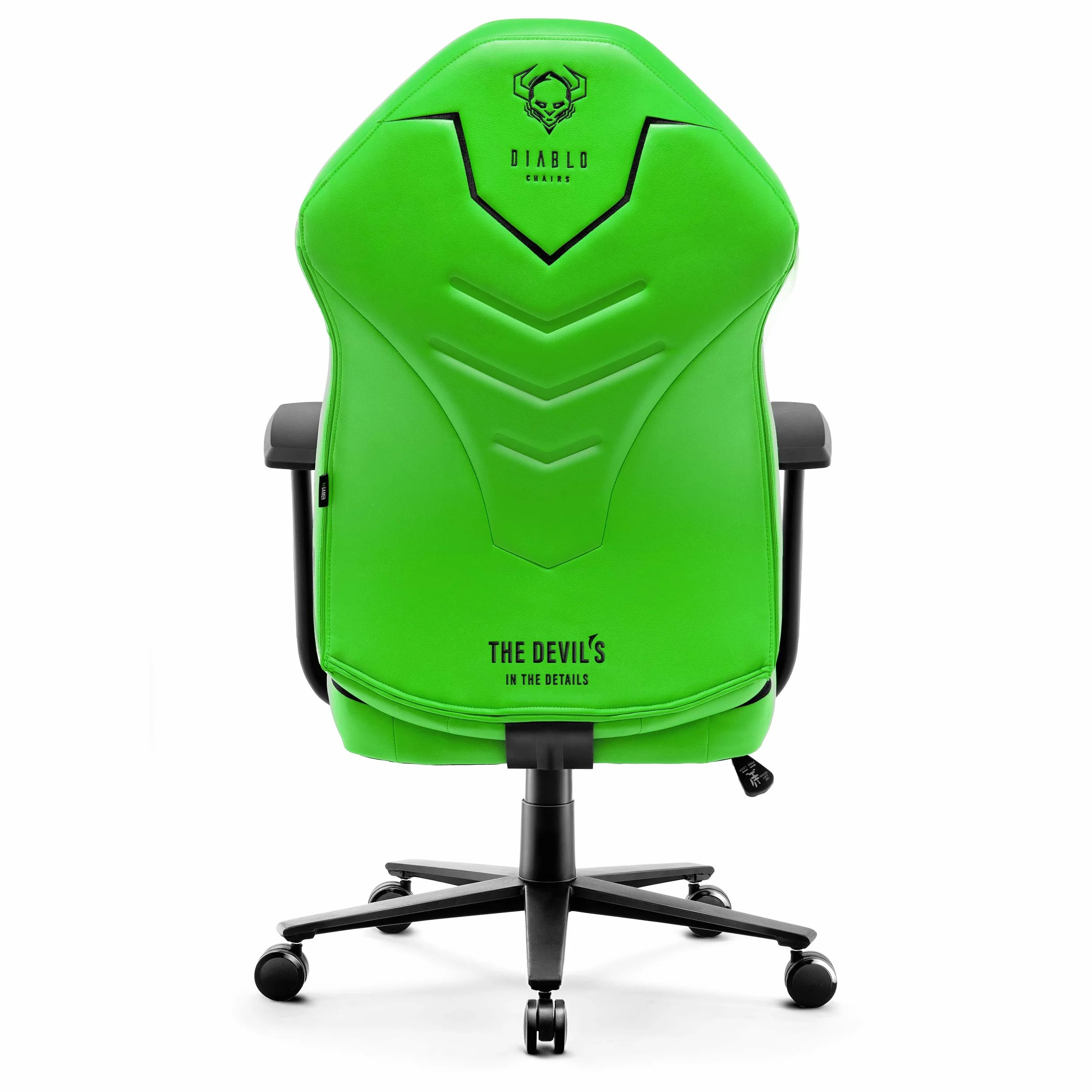 Diablo X-Gamer Fotel Gamingowy dla Gracza Ergonomiczny Biurowy Obrotowy Materiałowy (Czarno-zielony)