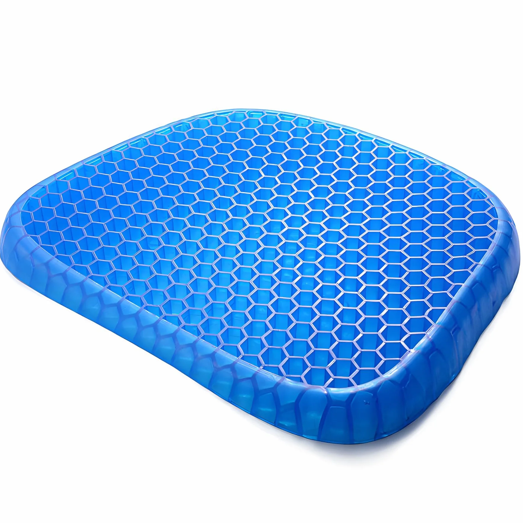 Retoo Poduszka do siedzenia żelowa, wymiary: 38x31x4cm komfortowa na krzesło biurowe ergonomiczna poduszka do siedzenia do samochodu o wadze 550g większy komfort gruba poduszka żelowa