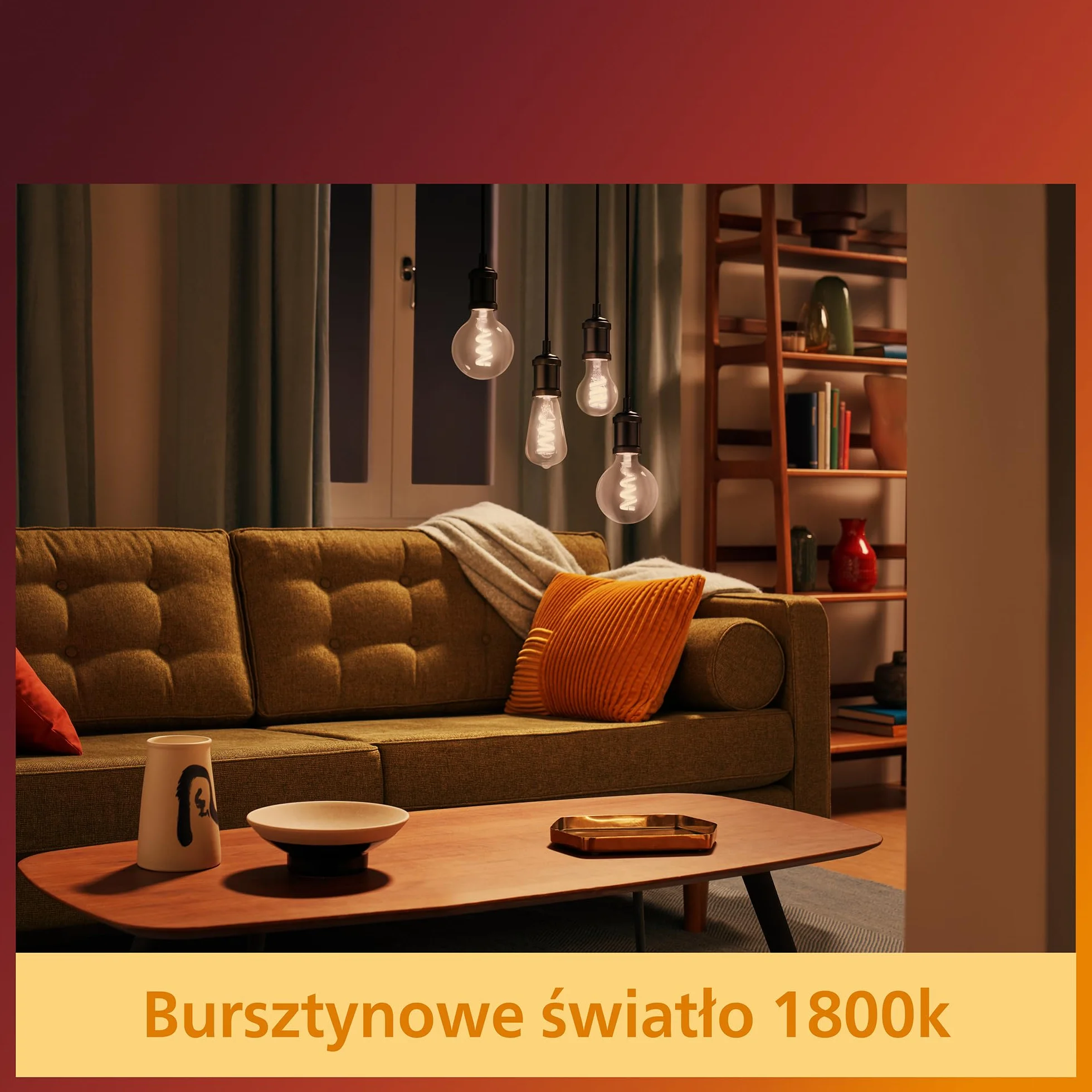 Philips Żarówka LED ST64 25W 1800K E27 NDSRT Amber 1PF