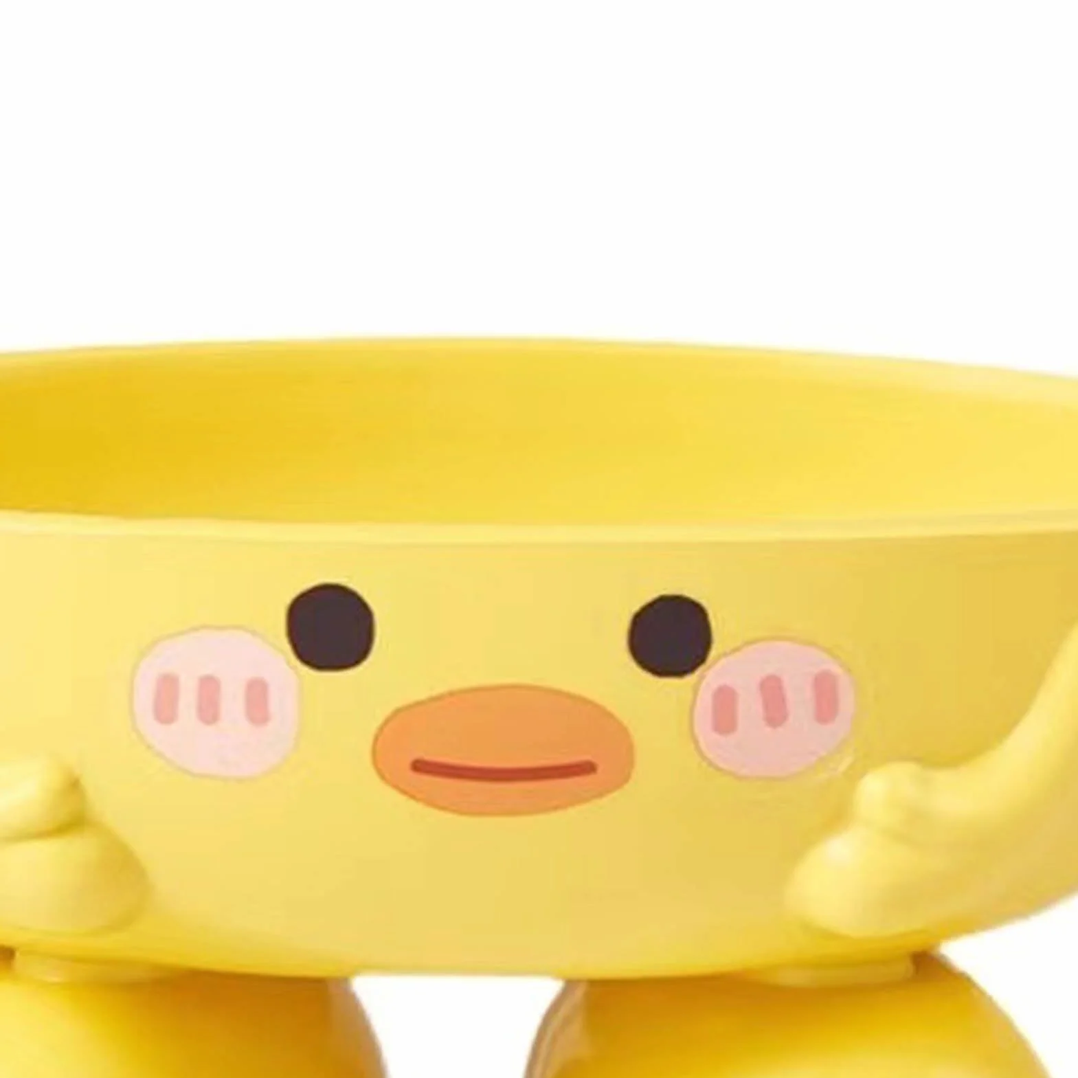 Mydelniczka w kształcie zwierzęcej kaczki, plastikowe pudełko na mydło, urocza mydelniczka w kształcie kaczki z otworami odpływowymi, ulepszony design i powiększona podstawa dla dzieci