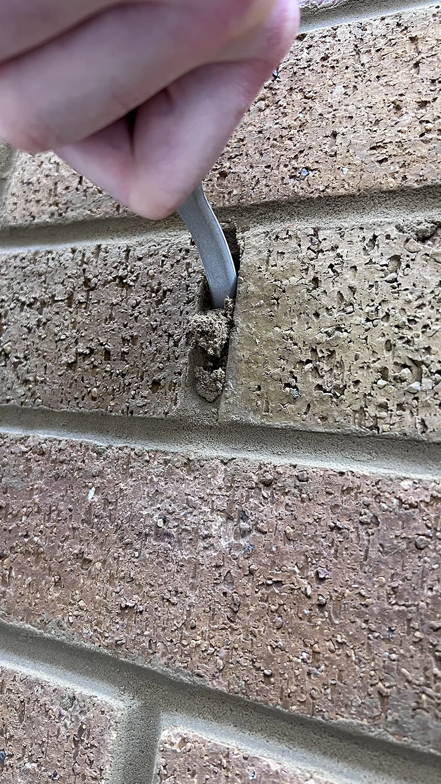 OX OX-P031003 Łącznik cegieł - Pro Industrial Grade Brick Joint Raker - Srebrny - 20 x 7,5 cm