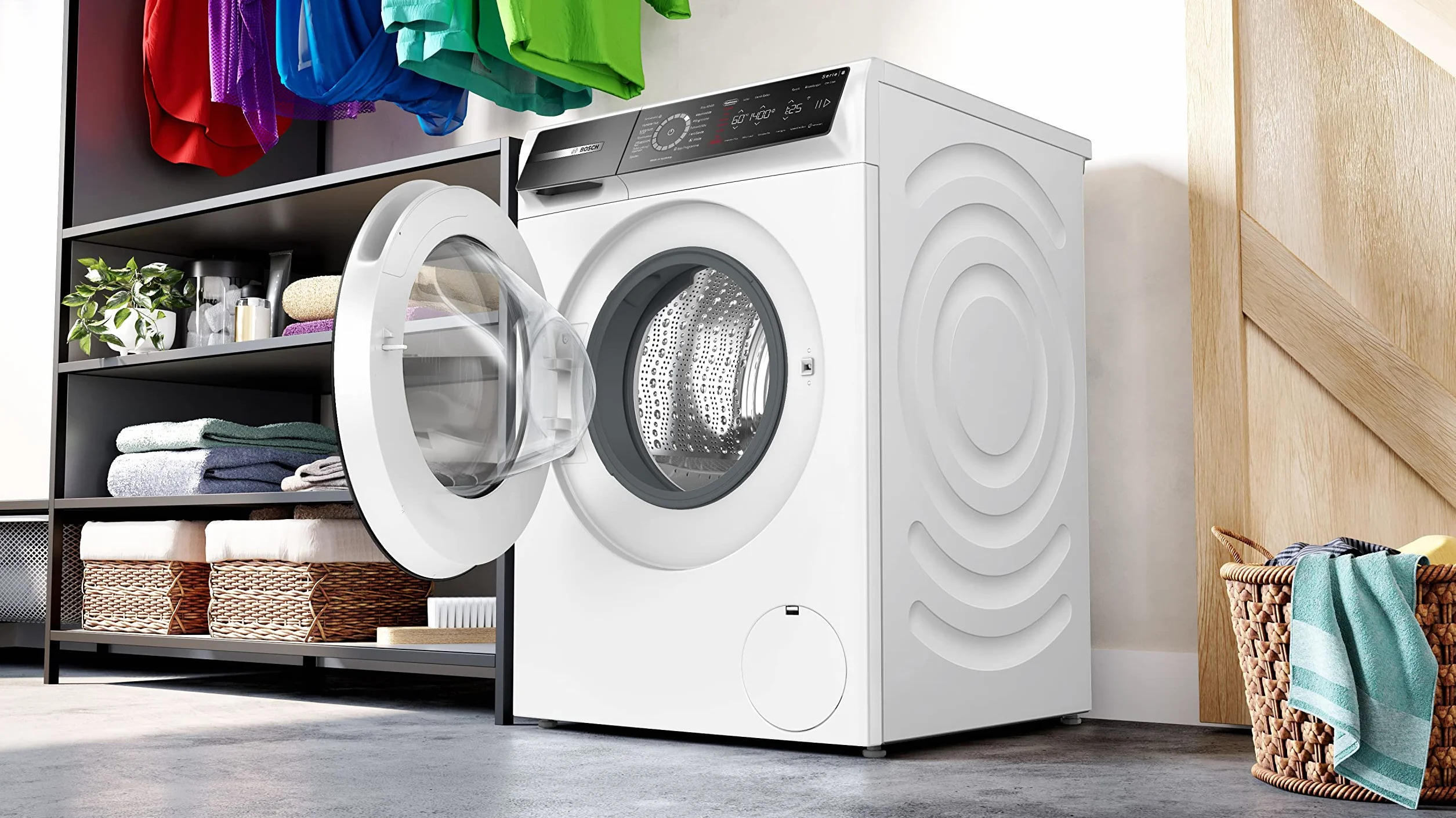Bosch Seria 8 pralka inteligentna 9 kg 1400 obr./min Active Water Plus Iron Assist Mini Load