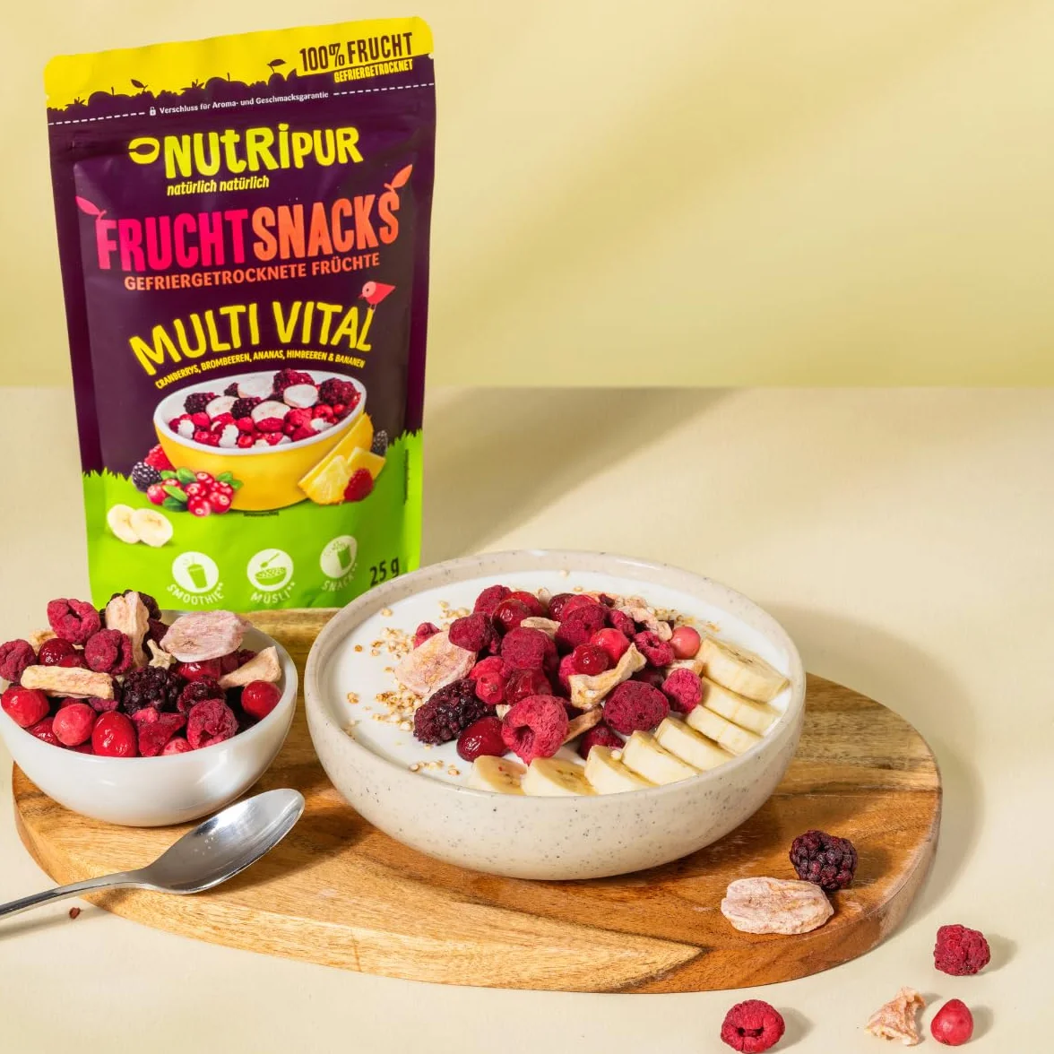 Mieszanka owoców mrożonych Multi Vital 100 g suszone jagody bez cukru 100% owoców