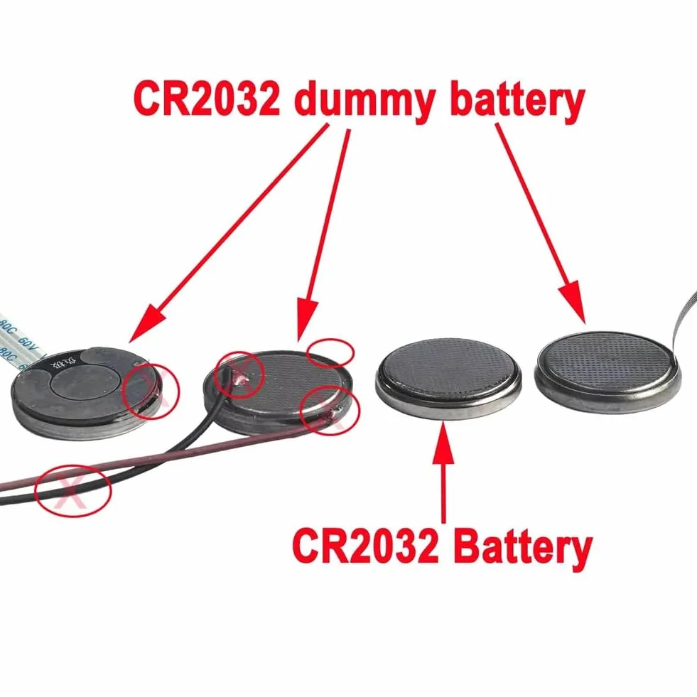Konwerter baterii USB C na CR2032, wejście 3-12 V, cienki kabel FFC