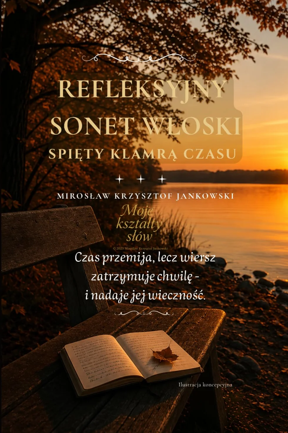 Refleksyjny sonet włoski spięty klamrą czasu: Moje kształty słów autorska kolekcja - refleksyjny cykl poetycki