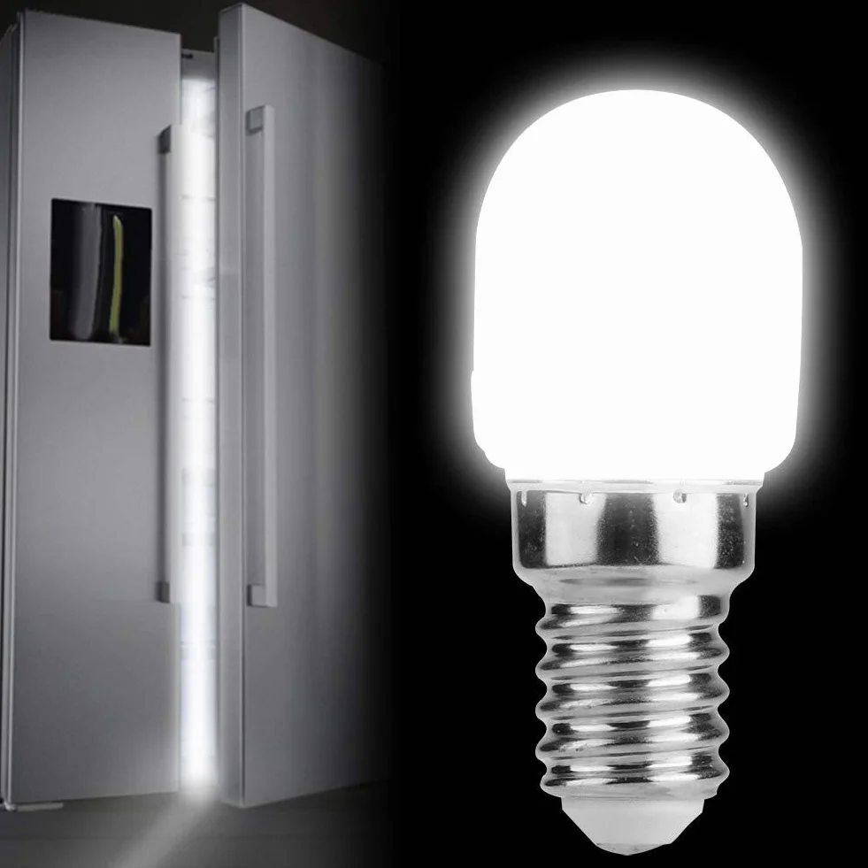 Żarówka LED E14 T22 2W 220V ABS Mini Lodówka Kuchenka Mikrofalowa Maszyna do Szycia Biała