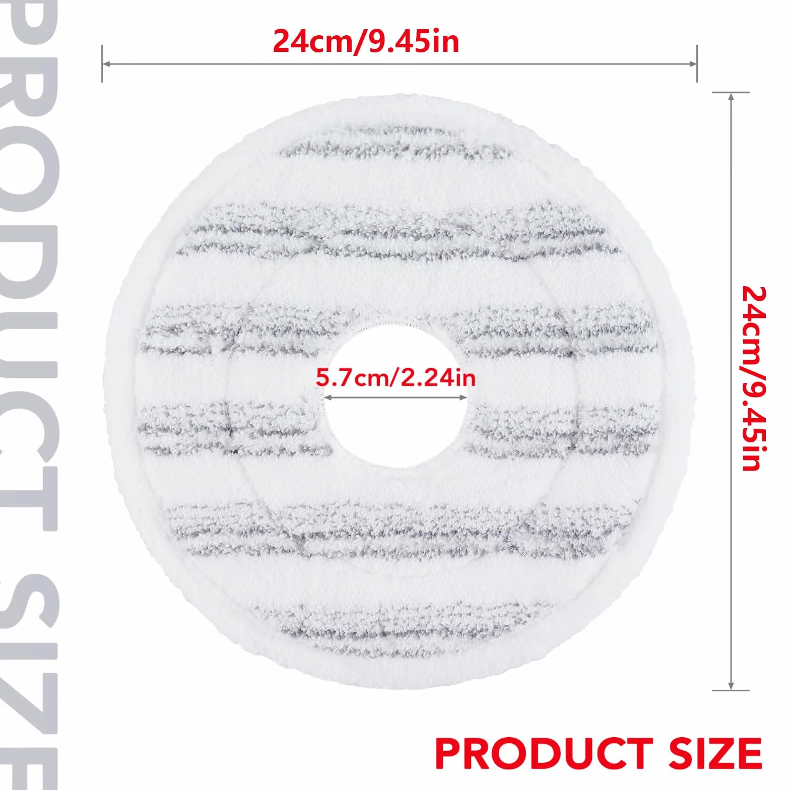 Podkładki do mopa Vileda Spin i Clean Mop, zmywalne i wielokrotnego użytku wkład głowicy mopa z mikrofibry kompatybilny z Vileda Spin zamiennik głowicy mopa do czyszczenia podłóg