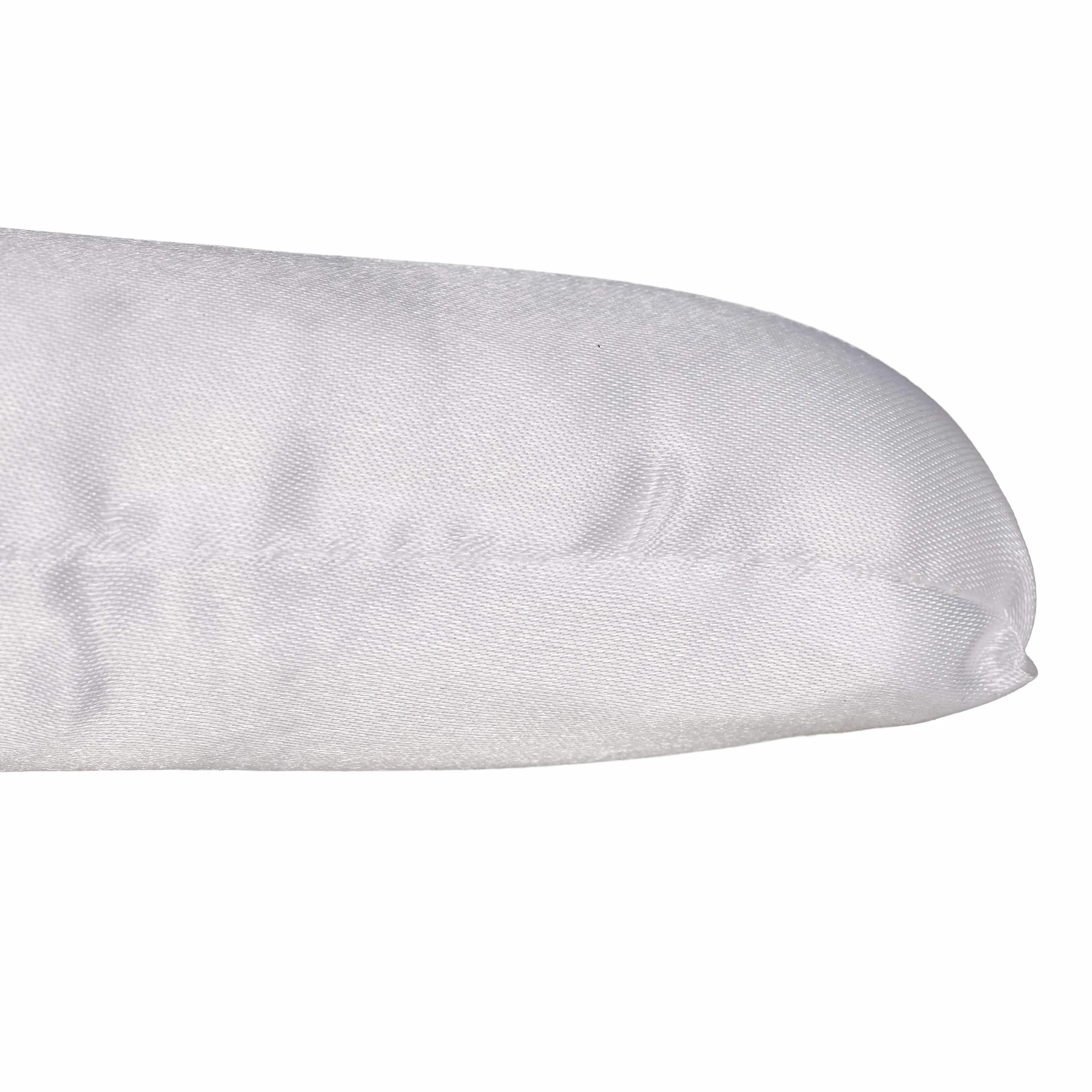 Relaxdays 5 x wieszak satynowy, miękko wyściełany, hak obracany o 360°, dekoracyjna kokardka, wieszak satynowy, szerokość 38 cm, biały