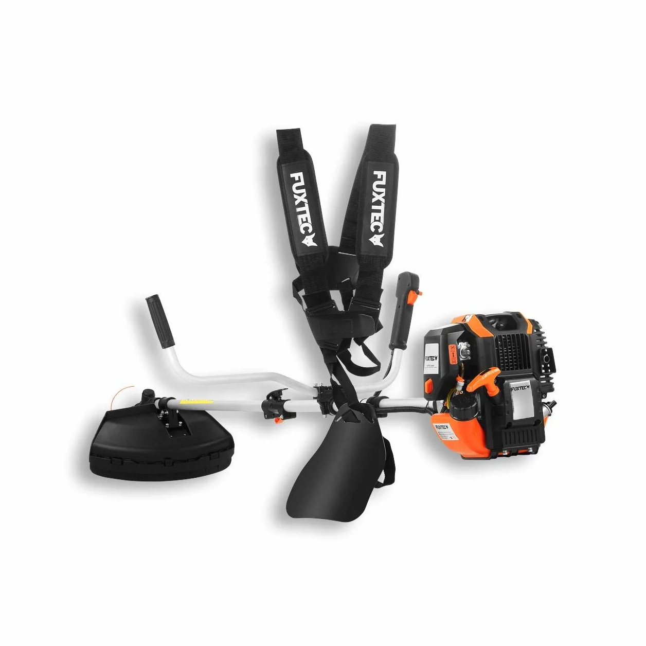 Podkaszarka Spalinowa FUXTEC FX-4MS142-4-Suwowa, Silnik 42,5 cm3, 1,7 KM, Podwójna Glowica, Profesjonalny Pasek, Easy Starter, Beznarzedziowy Dostep