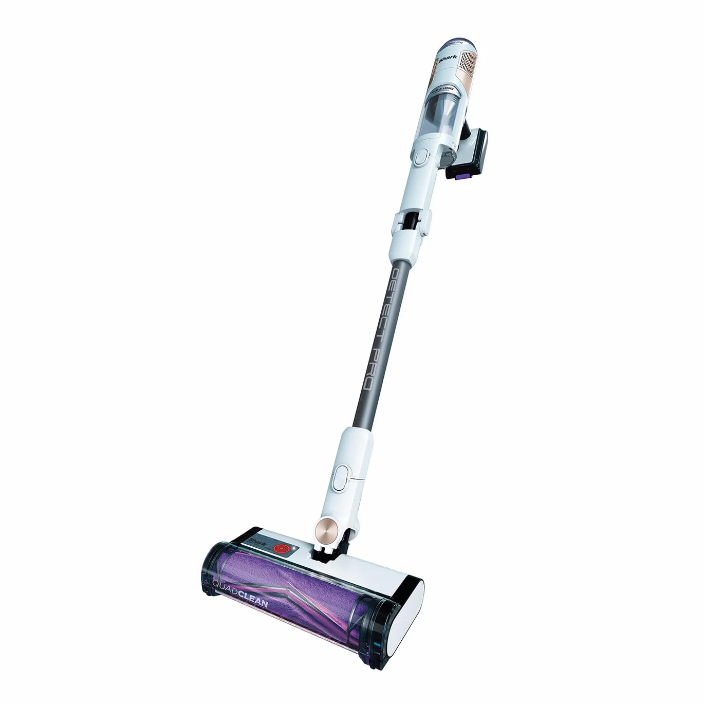 Shark Kion IW1611EU, bezprzewodowy odkurzacz próżniowy, biały/beats mosiądz, 240 W, 0,42 l