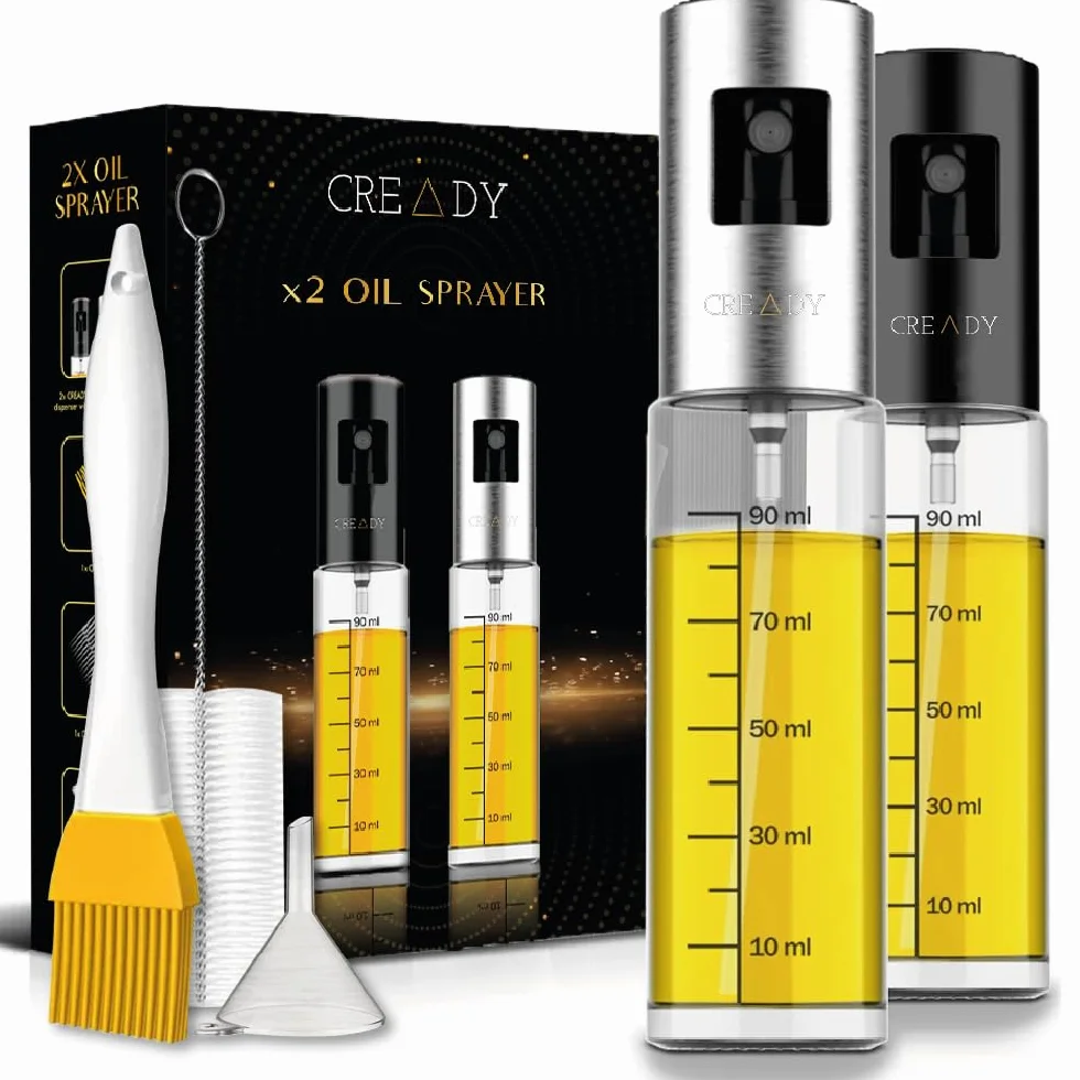 CREADY Spray do gotowania ze stali nierdzewnej 100 ml 2 szt. Dozownik oleju w sprayu do frytkownicy