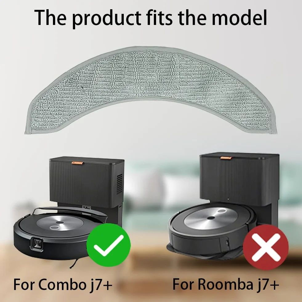 S YTALAND 4-pak podkładek do mopa z mikrofibry wielokrotnego użytku do i-Robot Roomba Combo j7+, j9+