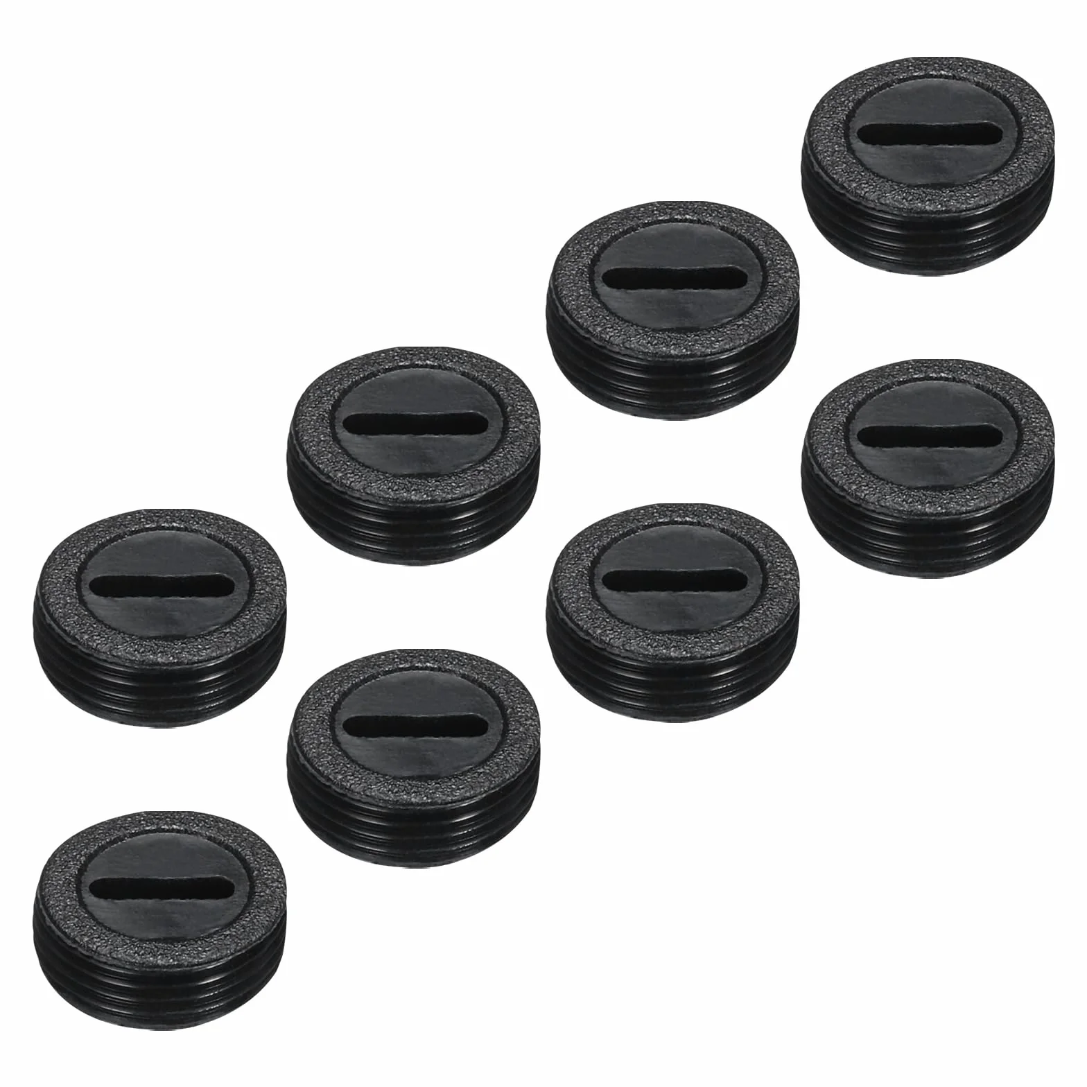 QUARKZMAN Nasadka na szczotkę z włókna węglowego pokrywa z tworzywa sztucznego do szczotki elektrycznej z drutu czarnego średnica zewnętrzna 14 mm / 0,55 cala wysokość 5 mm / 0,2", 8 szt
