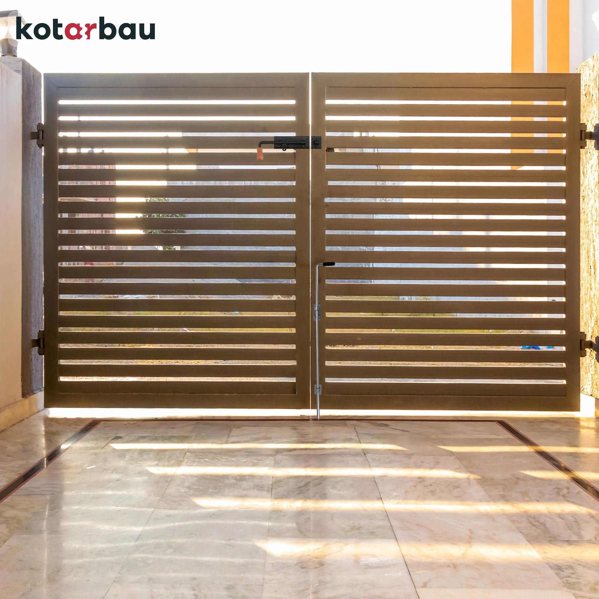 KOTARBAU® Brygiel do bramy 280 mm lewy rygiel do drzwi rygiel zamkowy rygiel zamkowy powlekany proszkowo zamek ryglowany zamknięcie bramy czarny najwyższa jakość