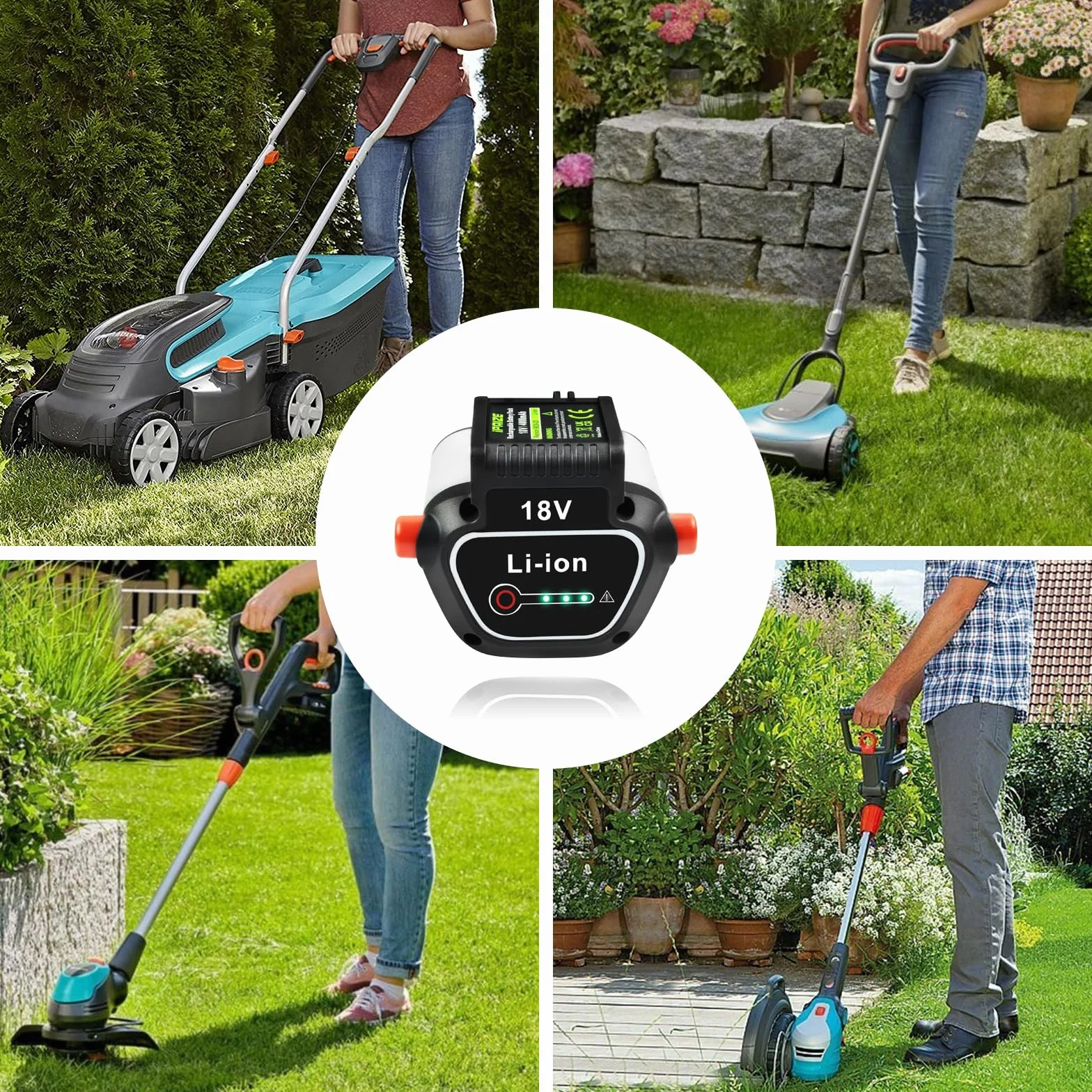 18 V 4000 mAh akumulator litowo-jonowy do Gardena BLi-18 9840-20 9839-20 kompatybilny z narzędziami Gardena 18 V