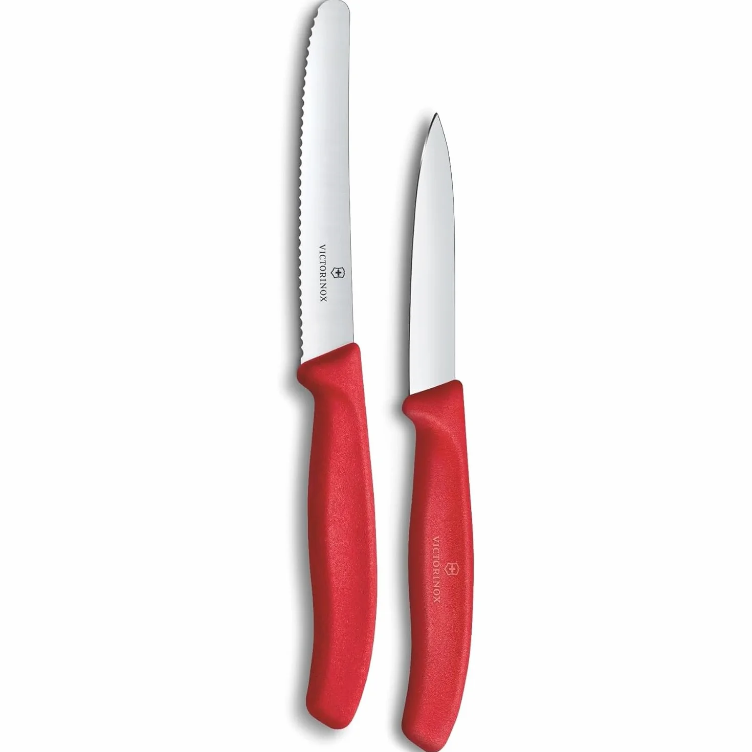 Victorinox Swiss Classic 2-częściowy zestaw noży do obierania, stal szlachetna, czerwony
