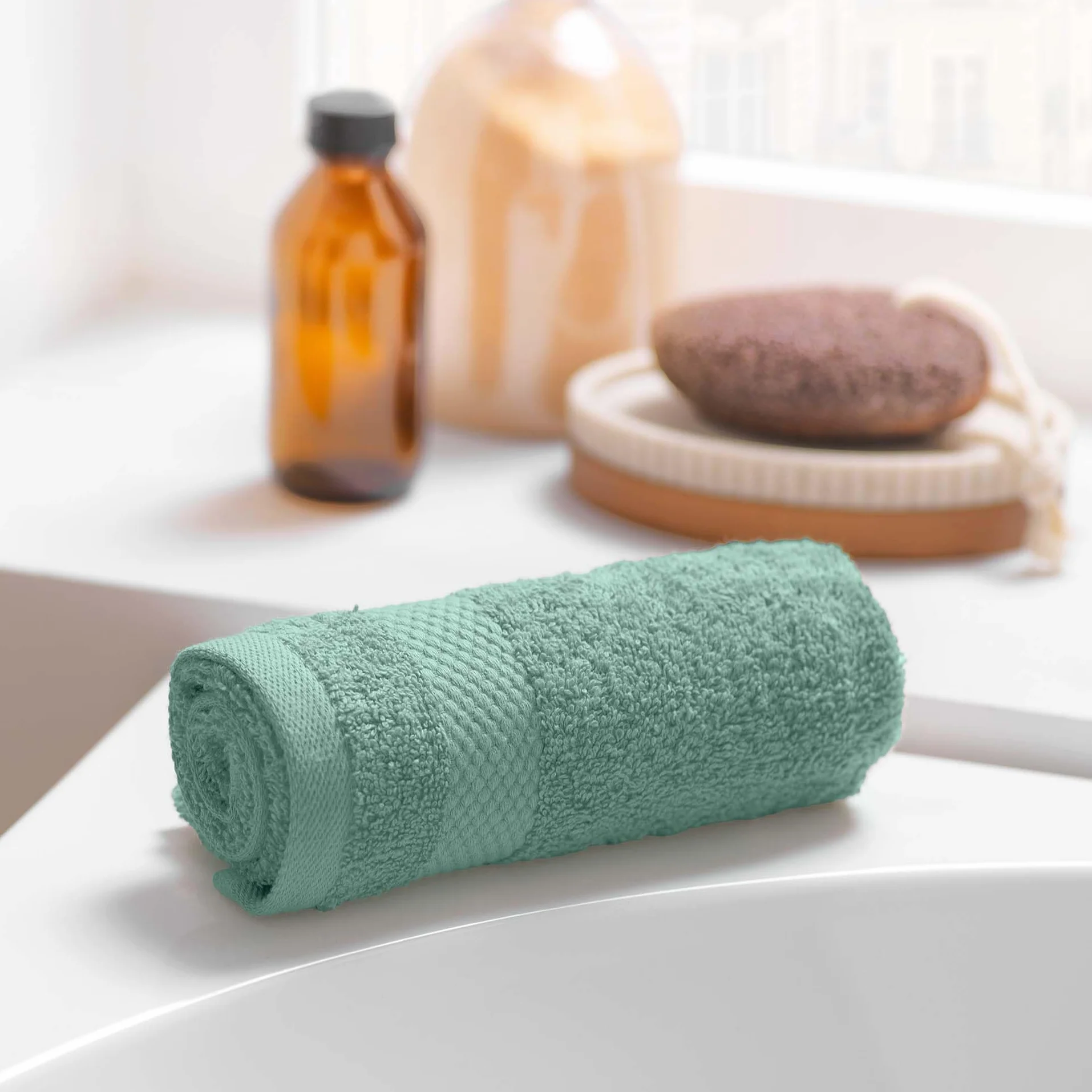 Ręcznik dla gości 100% bawełna gładka 30 x 50 cm Elegance Celadon