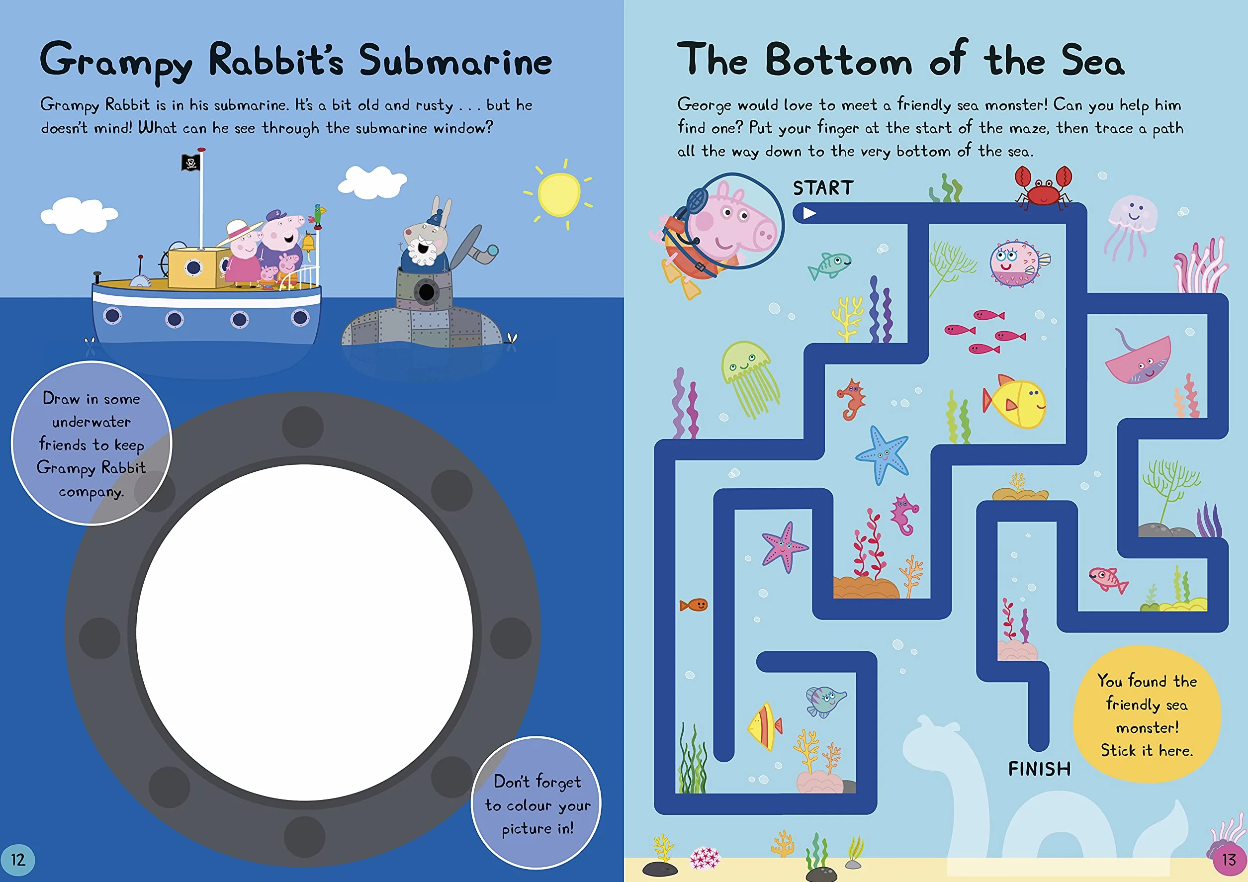 Peppa Pig Peppa’s Underwater Friends: Sticker Activity Book