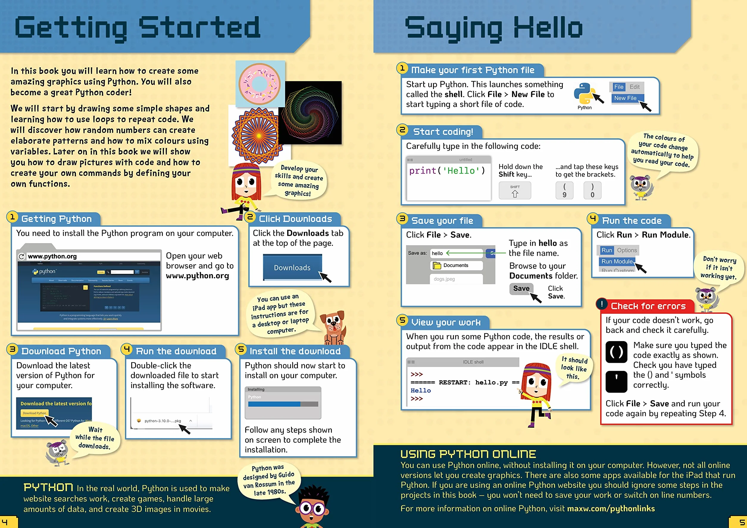 Coding with Python - Create Amazing Graphics: The Questkids Children's Series