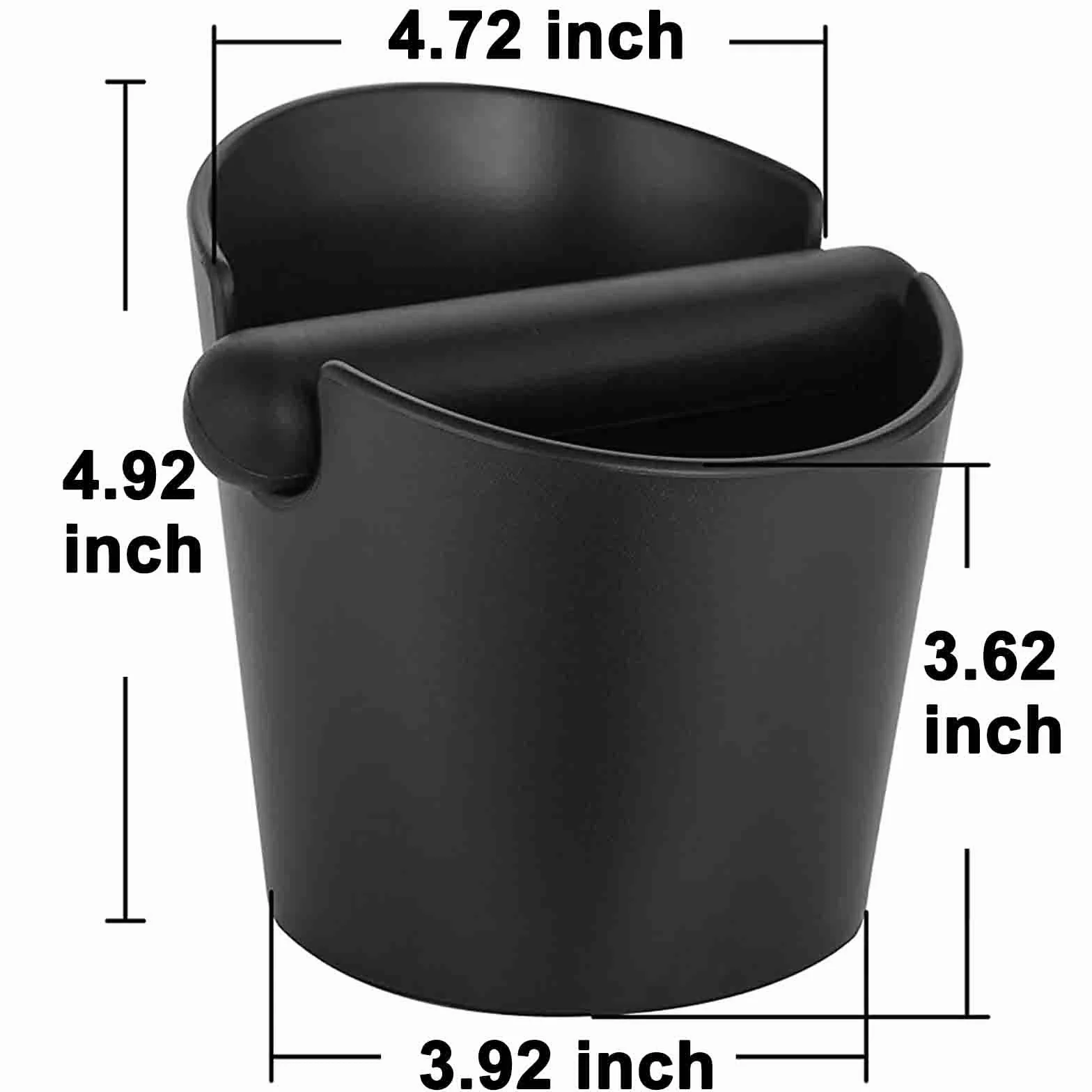 Espresso Knock Box, Coffee Knock Box Kosz na fusy ze zdejmowanym drążkiem antypoślizgową podstawą
