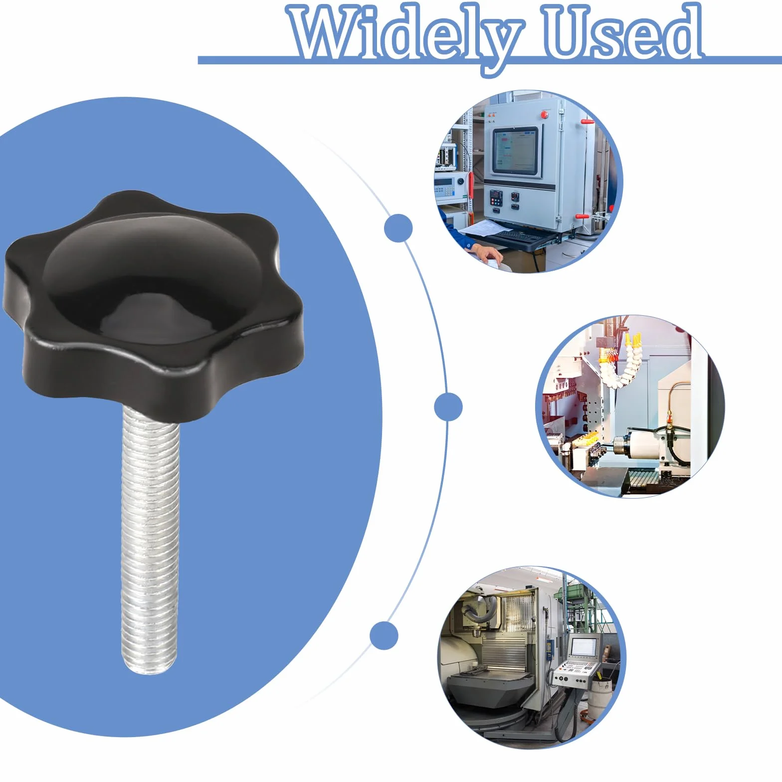 10 sztuk śrub radełkowanych M6 x 40 mm śruba gwiazdowa śruby z uchwytem gwiazdowym śruby skrzydłowe śruba z łbem gwiazdowym radełkowana czarna gwint przycisk zaciskowy