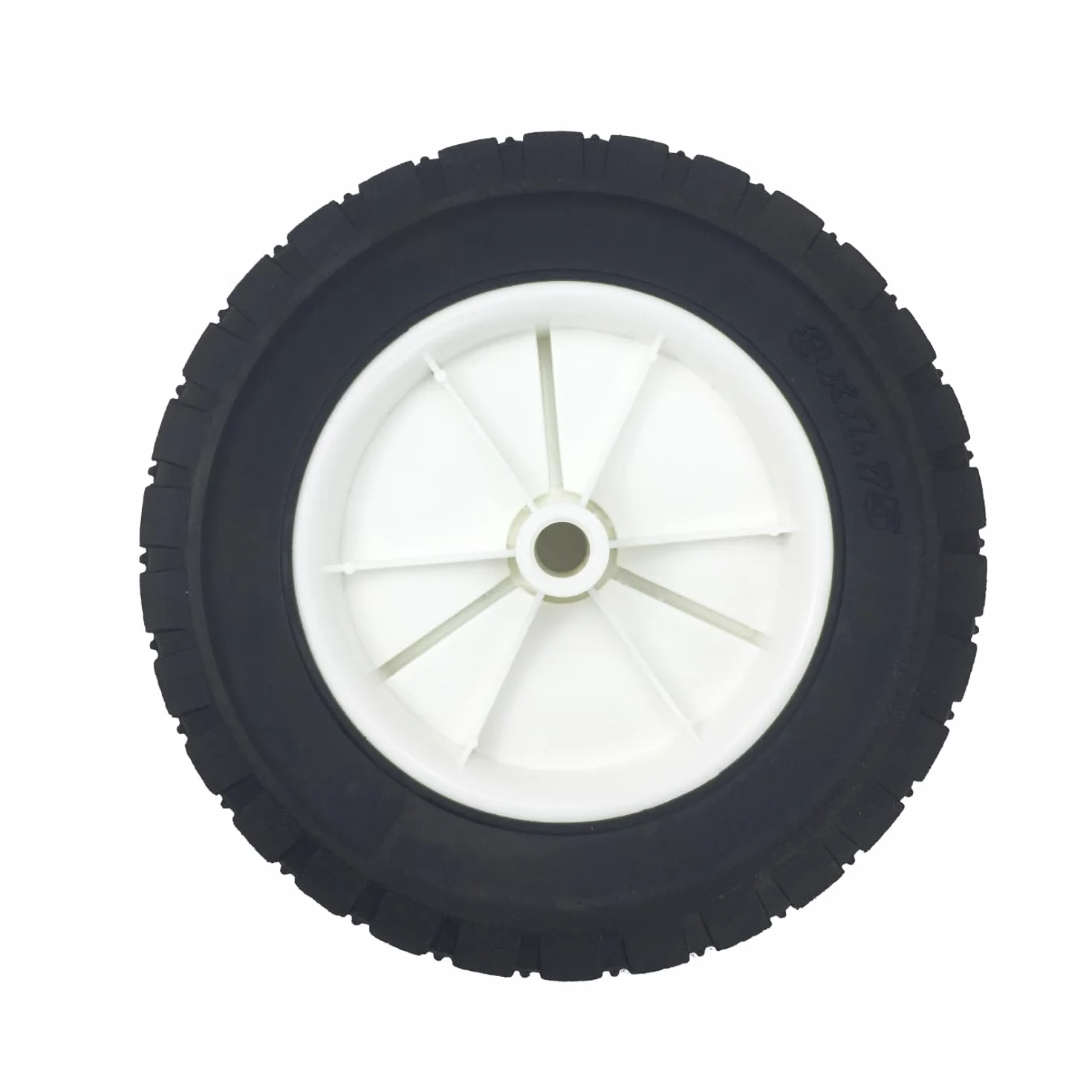 2 x Ø200mm Zamienniki kół Gumowe koła do kosiarki, wózka, sprężarki powietrza, traktora szosowego, zamiennik rolki, części zamienne do maszyn do koszenia, średnica otworu osi 12,7mm (2