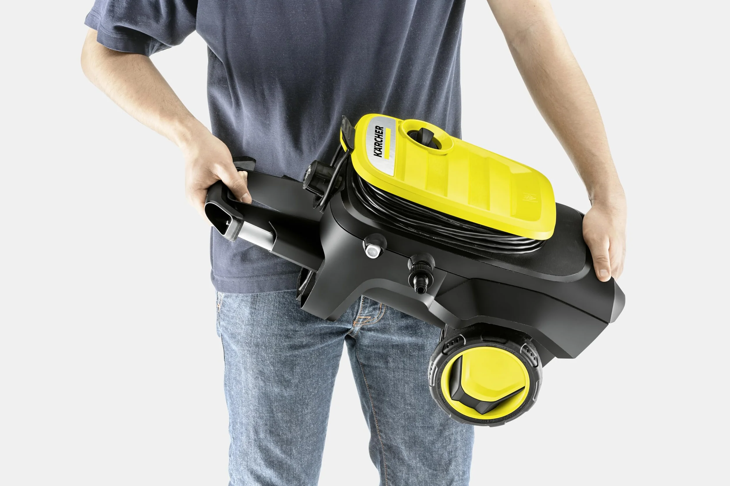 Kärcher K 5 Compact myjka ciśnieniowa, ciśnienie: 145 bar, wydajność: 500 l/h, wydajność powierzchniowa: 40 m²/h, filtr, waga: 12 kg, wąż i pistolet, dysza rotacyjna, lanca Vario Power