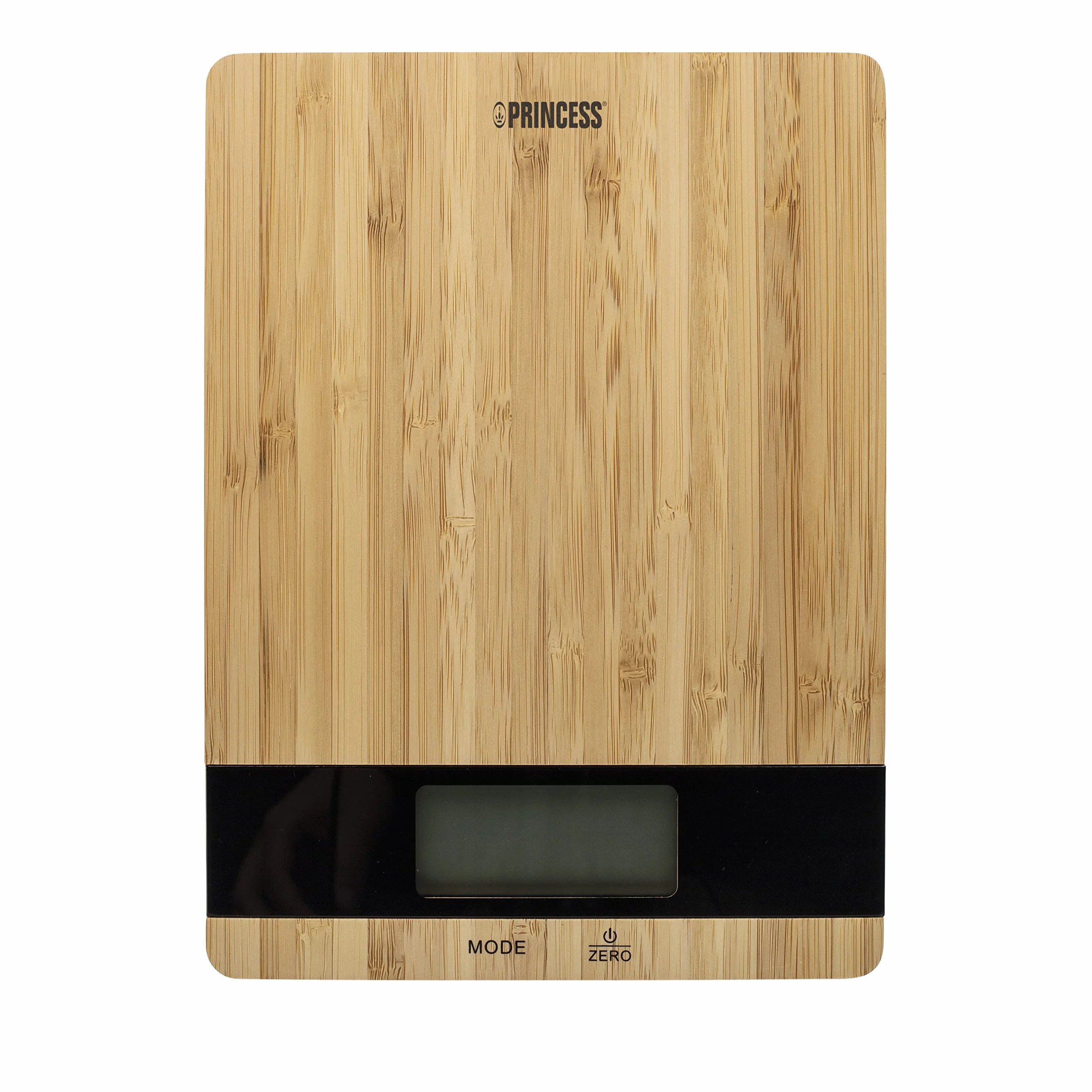 Princess 492944 Waga Kuchenna Pure – Eleganckie Wzornictwo Bambusowe – Waga Do 5 Kg, Funkcja Tara