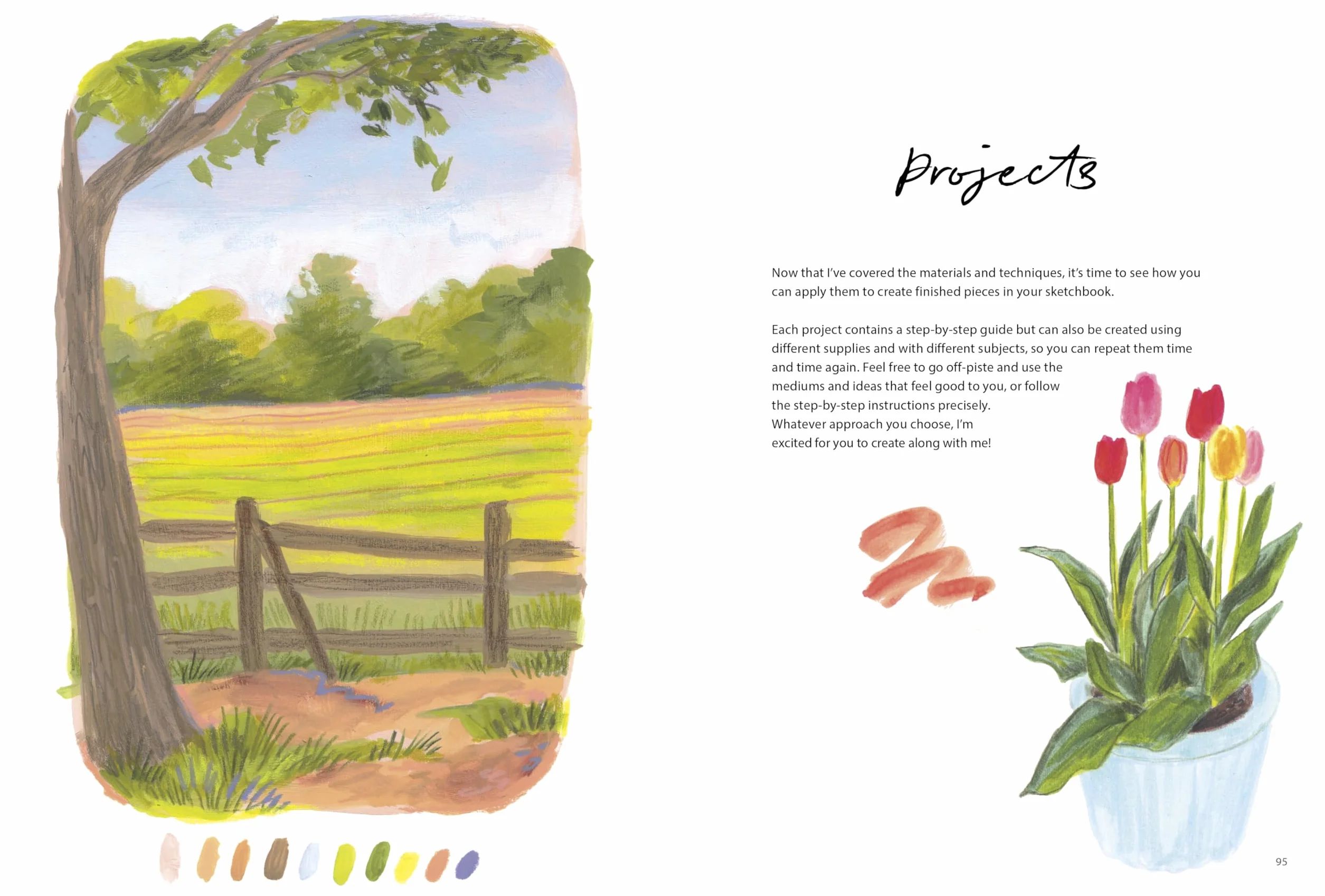 Sketchbook Joy: How to Embrace Your Creativity and Fill Your Sketchbooks with Colour