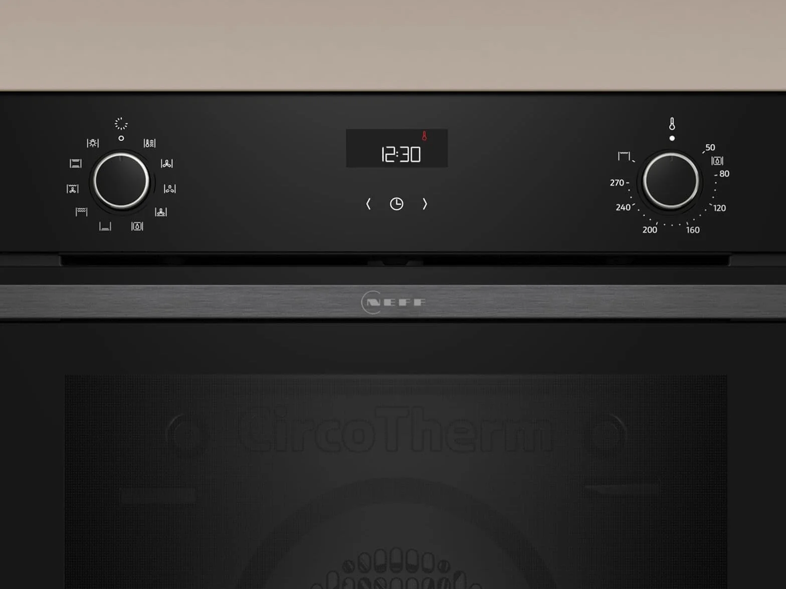 NEFF B3ACE2AG0 piekarnik do zabudowy 60x60 cm N50 CircoTherm EasyClean LCD grafitowo-szary