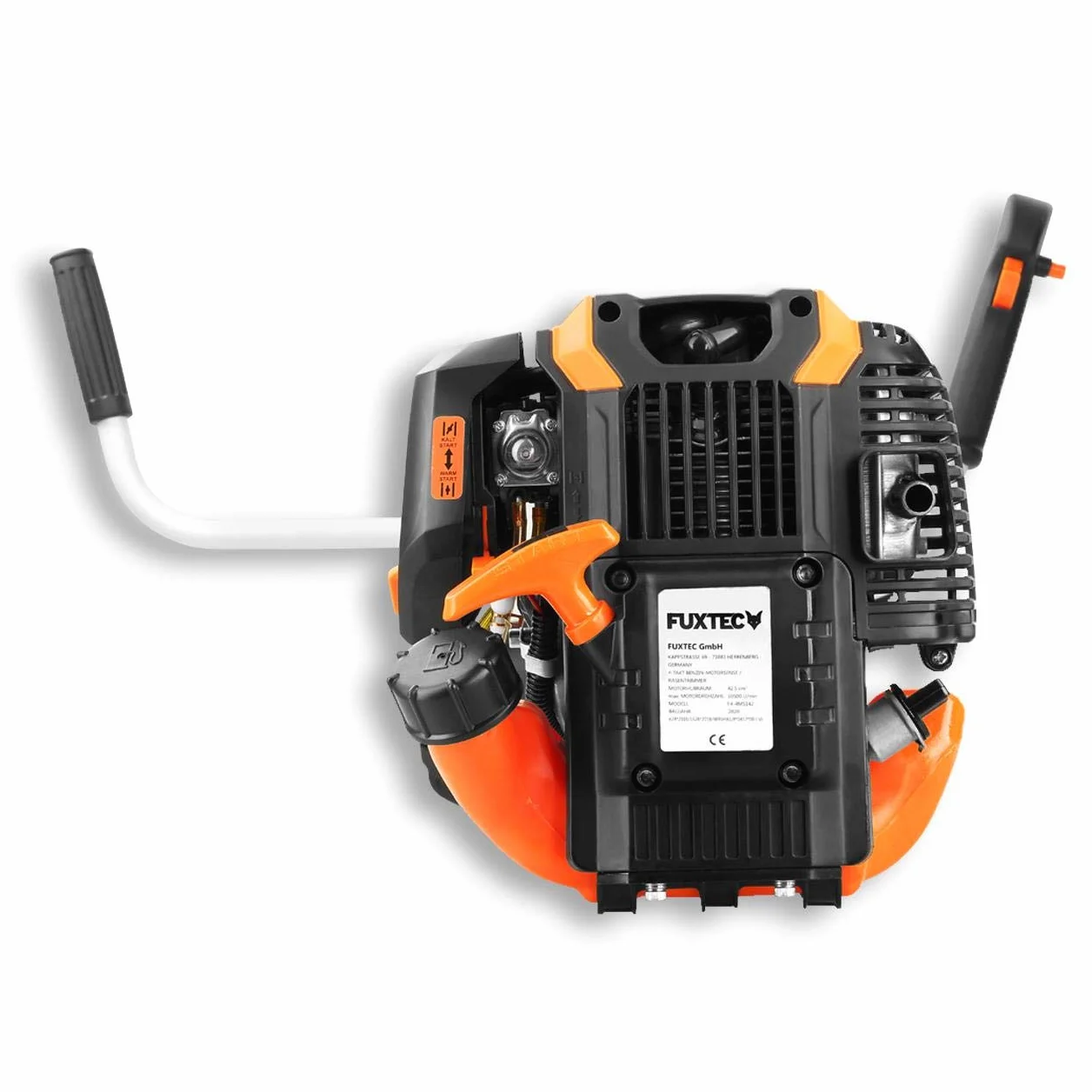 Podkaszarka Spalinowa FUXTEC FX-4MS142-4-Suwowa, Silnik 42,5 cm3, 1,7 KM, Podwójna Glowica, Profesjonalny Pasek, Easy Starter, Beznarzedziowy Dostep