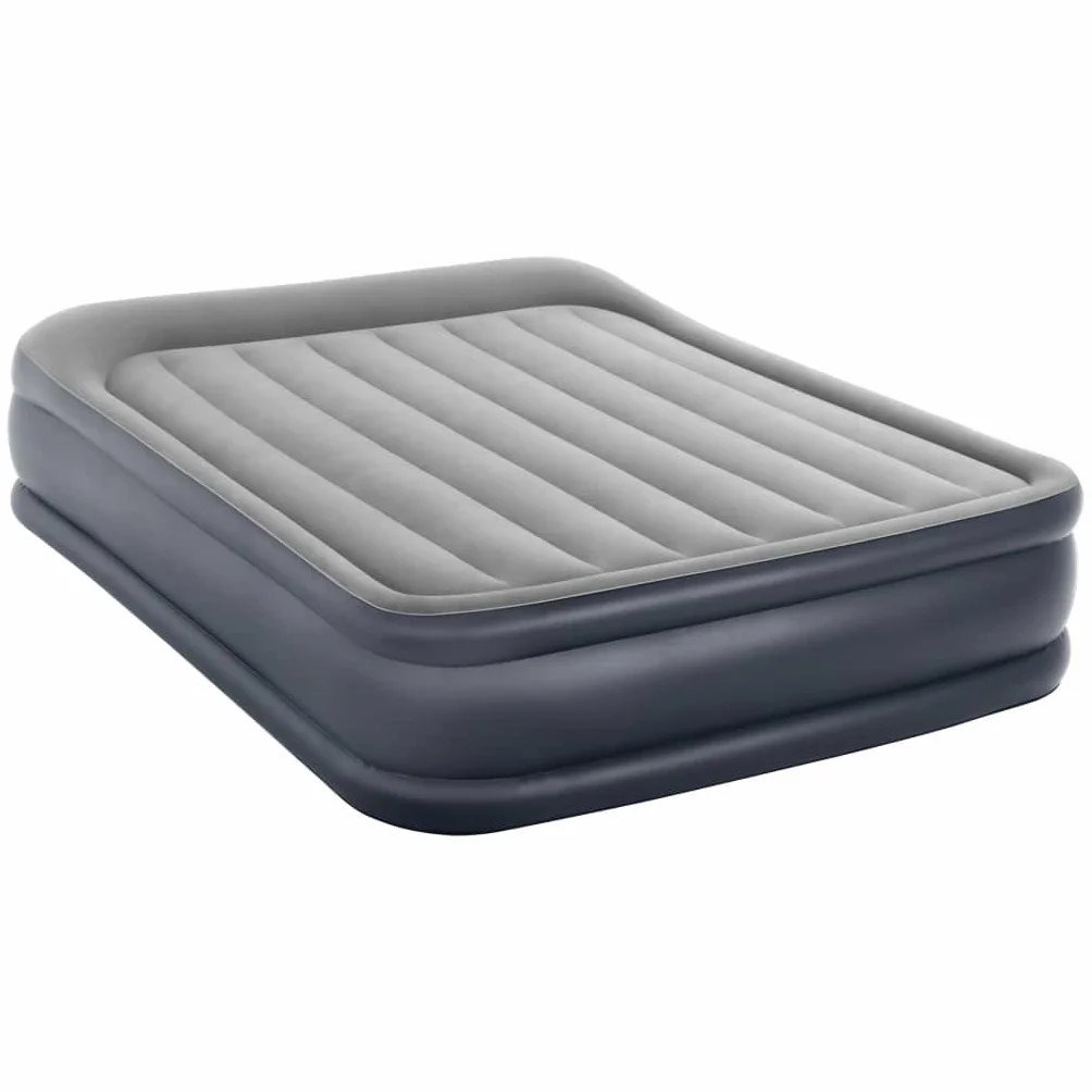 Intex Essential Rest Dura-Beam Plus Queen Łóżko Dmuchane, Szary, 152 x 203 x 46 cm