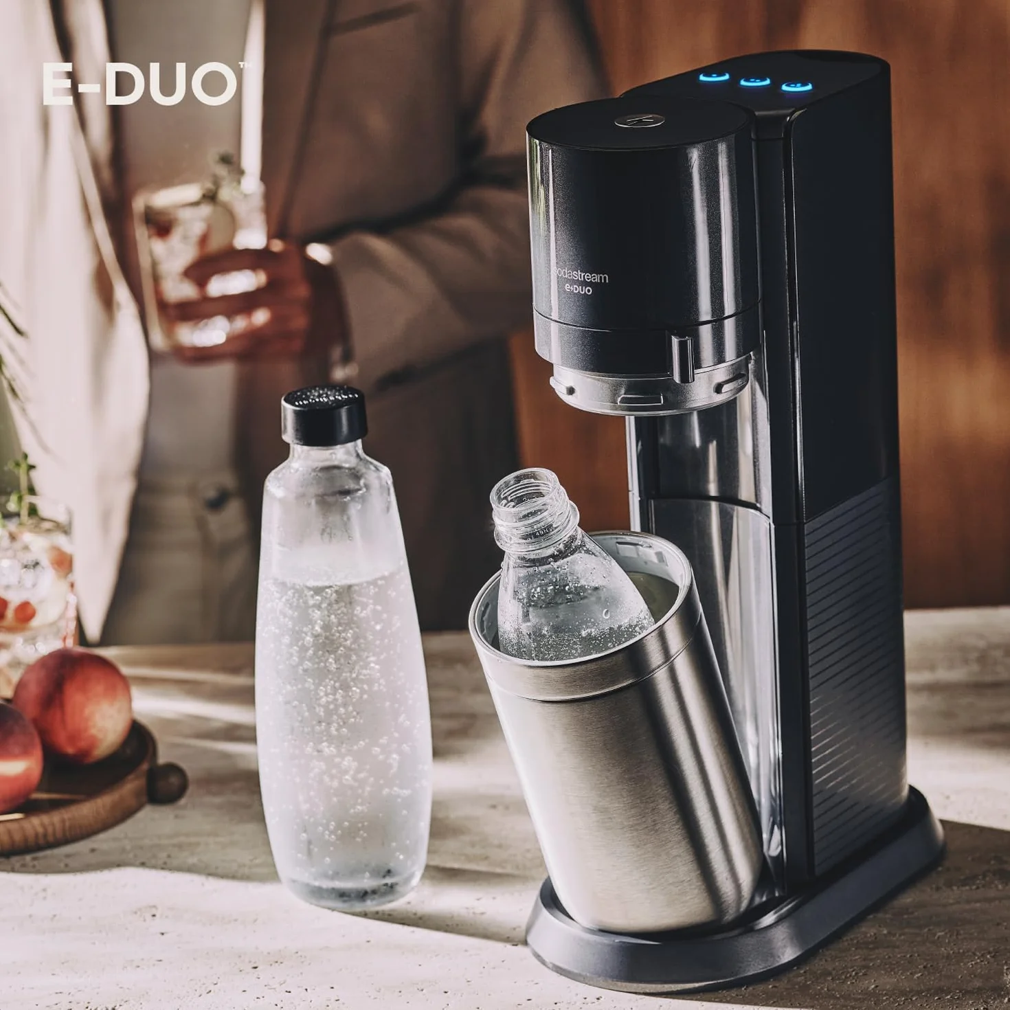Sodastream Saturator do Wody, Czarny, 44 cm